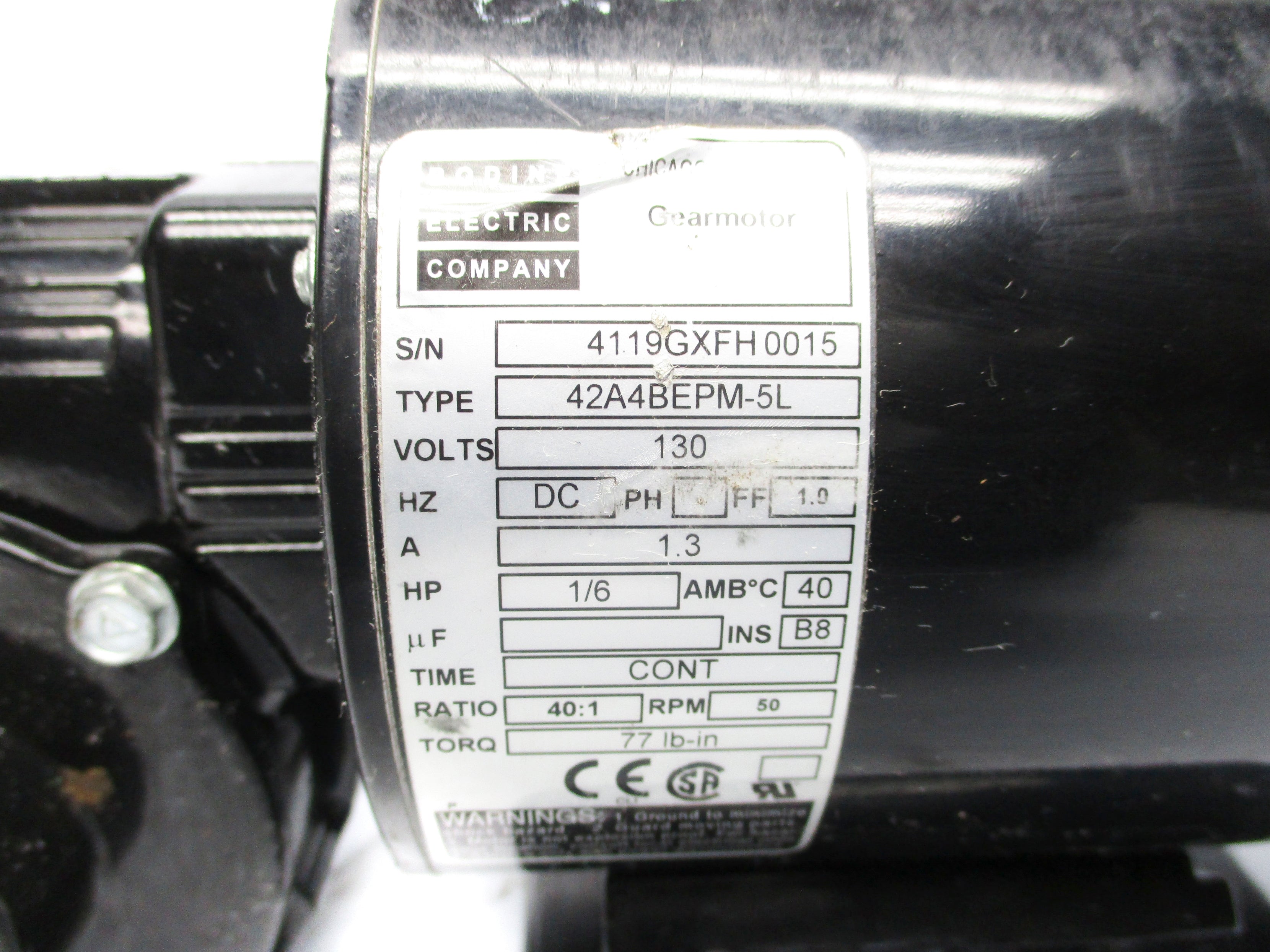 BODINE ELECTRIC 42A4BEPM-5L UNMP