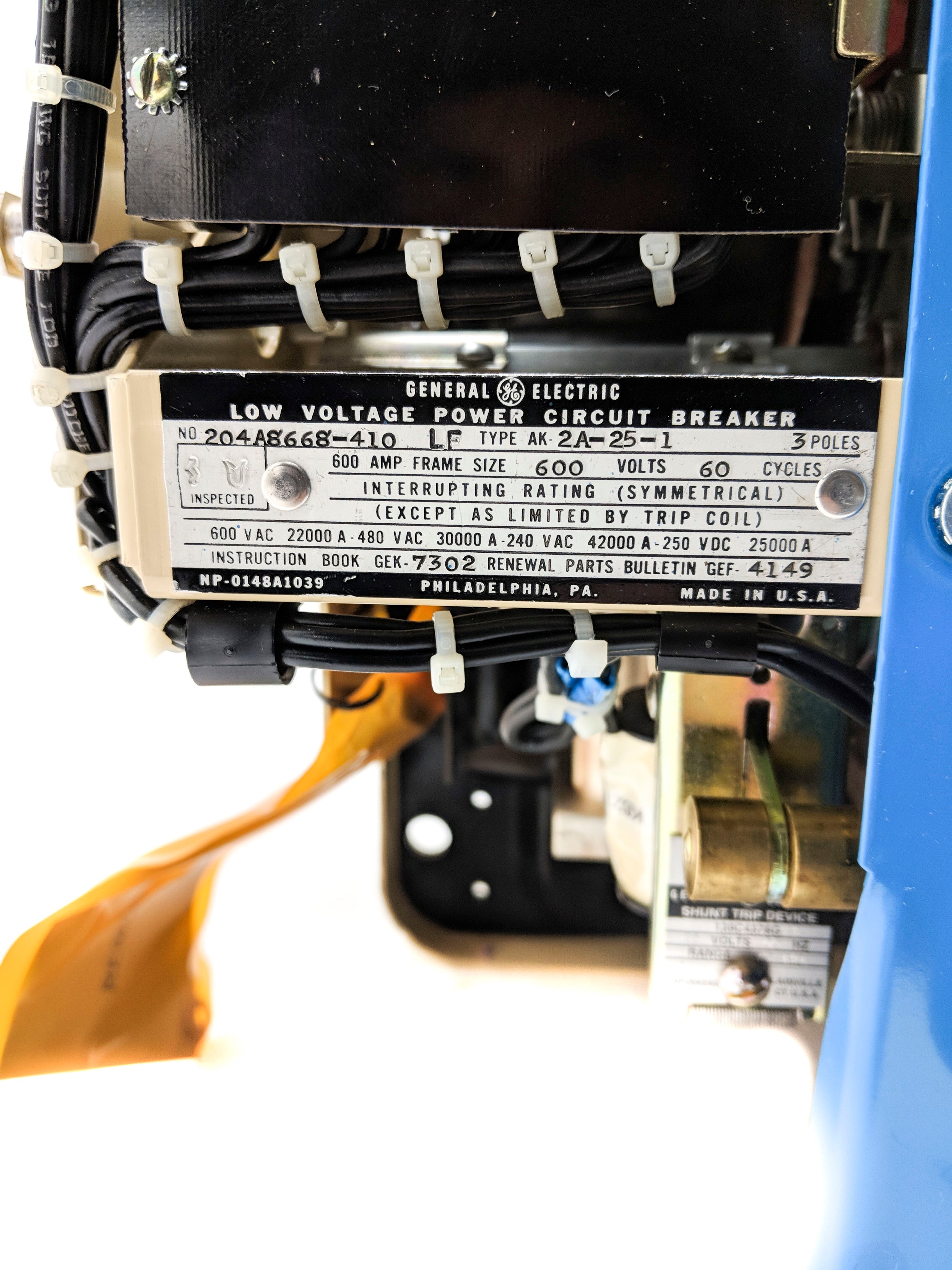 GENERAL ELECTRIC AK-2A-25-1 600A REMAN