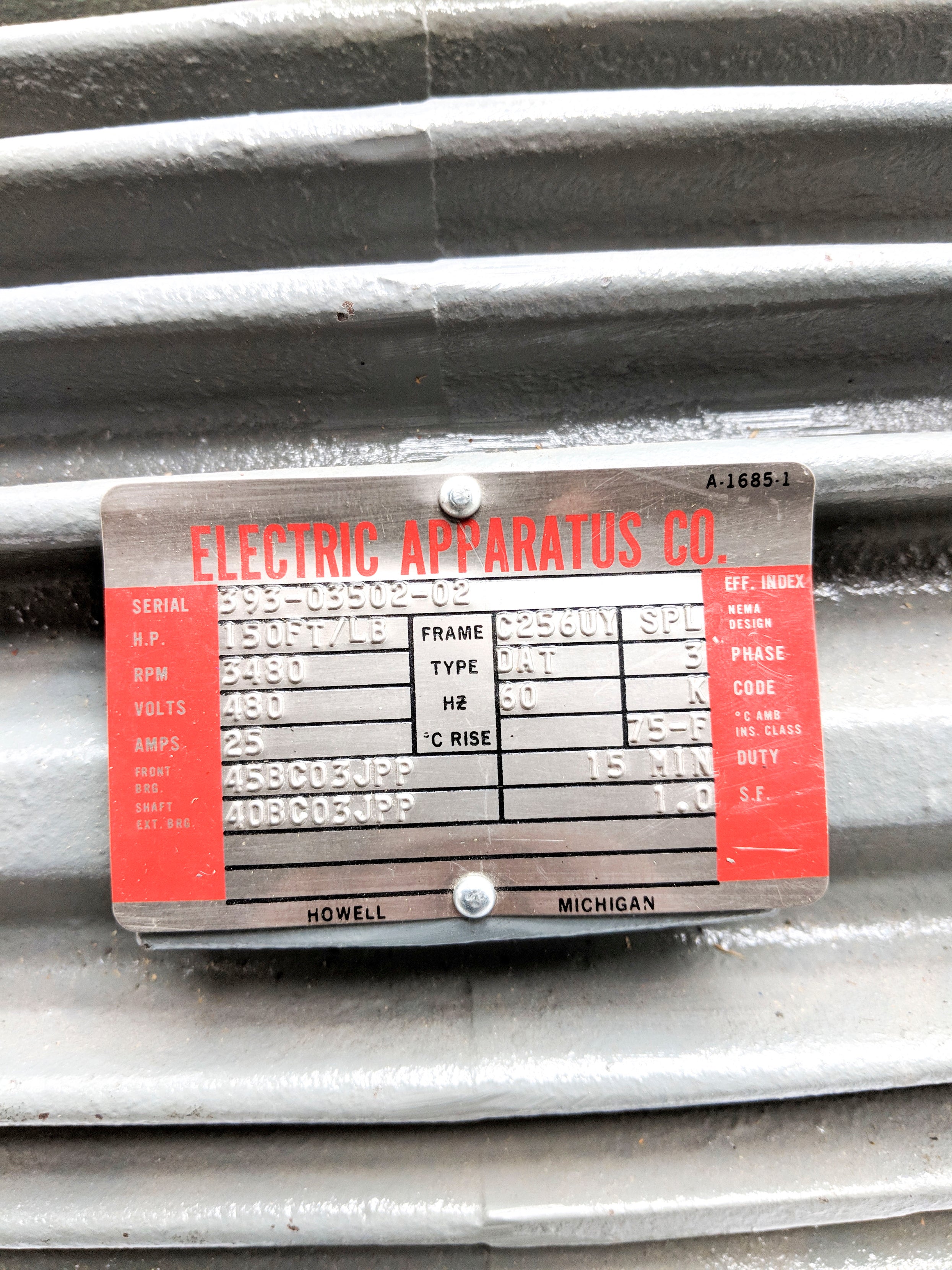 ELECTRIC APPARATUS C256UY SPL DAT UNMP