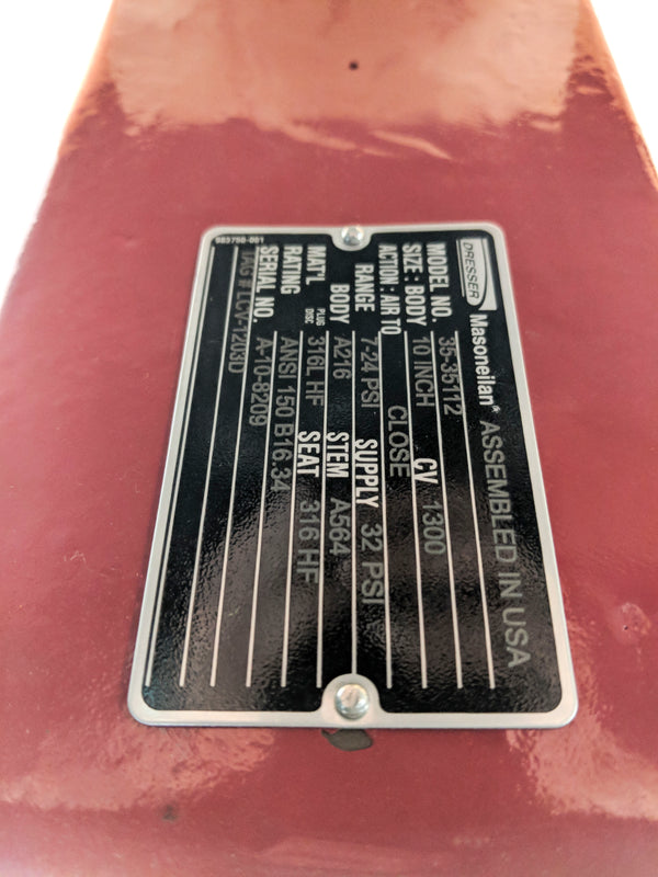 DRESSER MASONEILAN CAMFLEX II 35-35112 10" NSNP