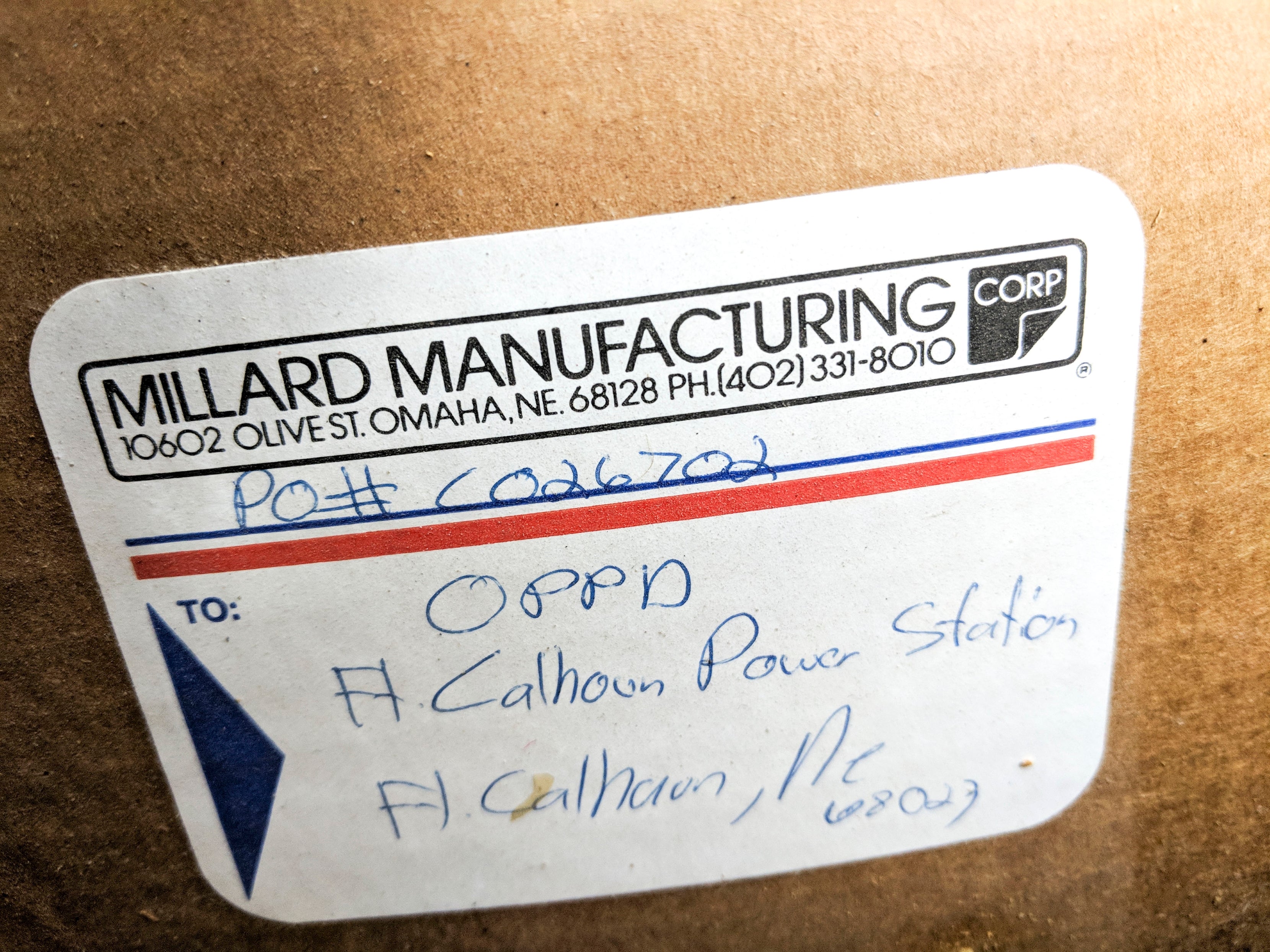 MILLARD MANUFACTURING 69U3670 NSNP