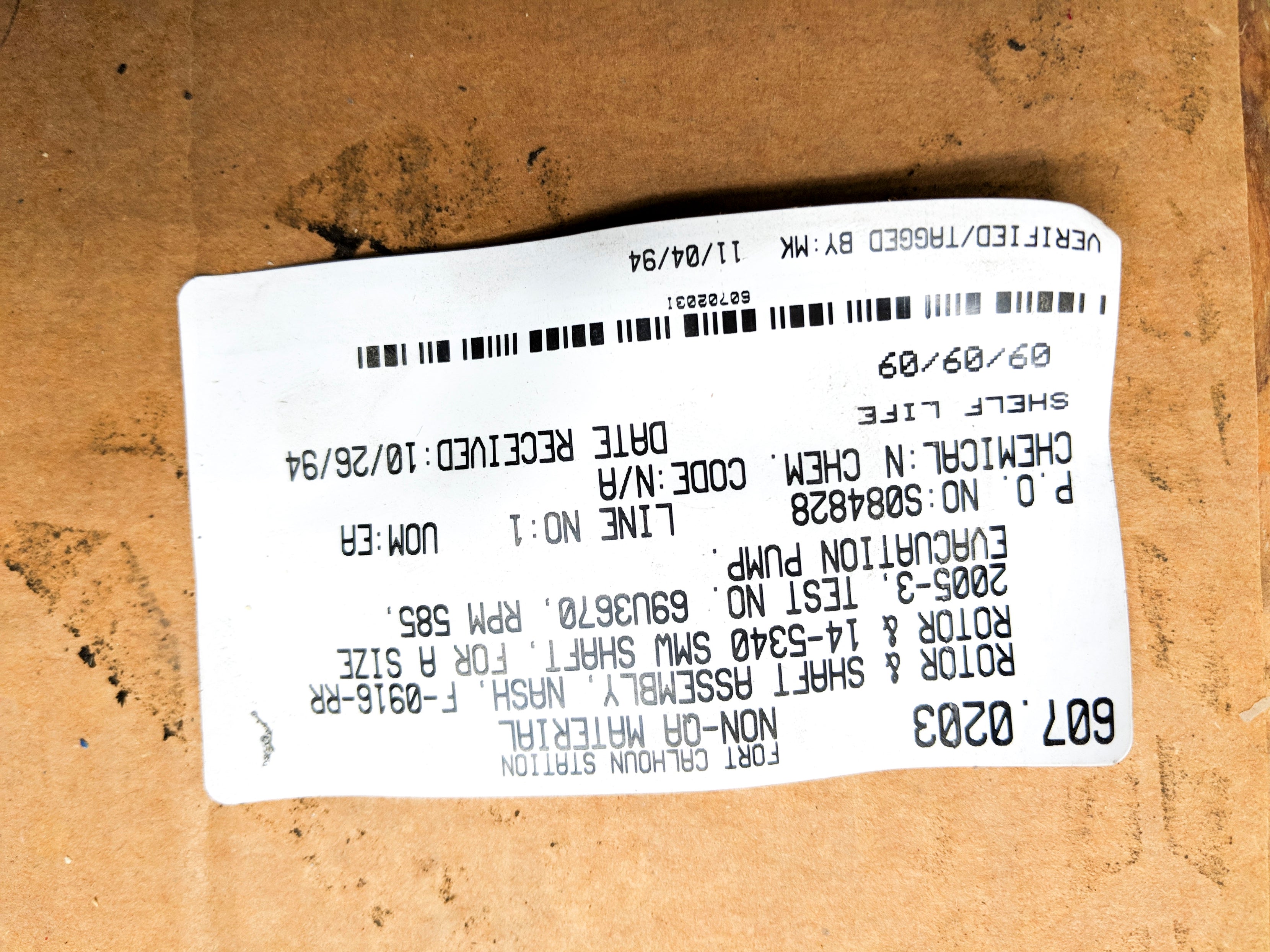MILLARD MANUFACTURING 69U3670 NSNP