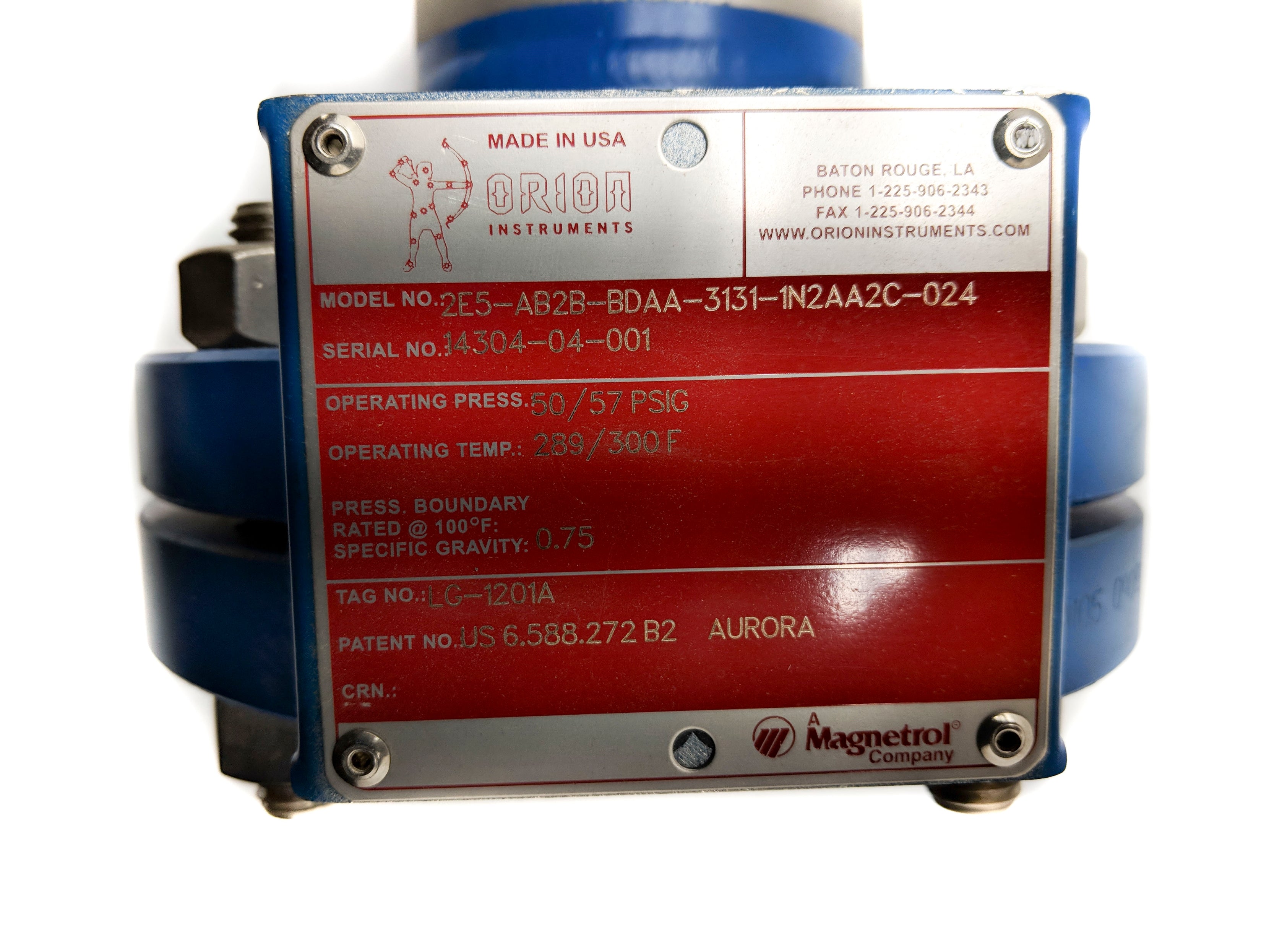 ORION INSTRUMENTS 2E5-AB2B-BDAA-3131-1N2AA2C-024 NSNP