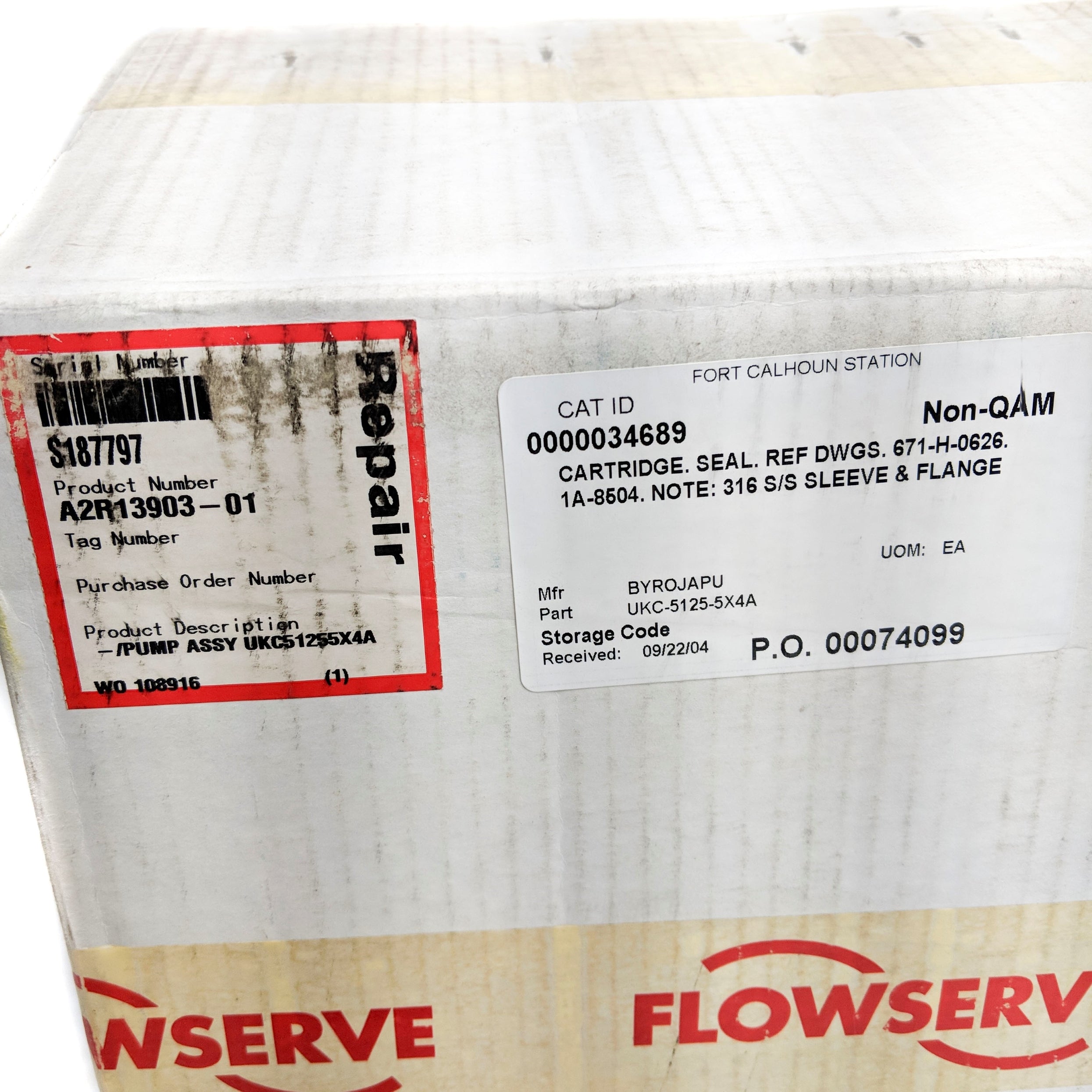 FLOWSERVE A2R13903-01 UKC-5125-5X4A REMAN