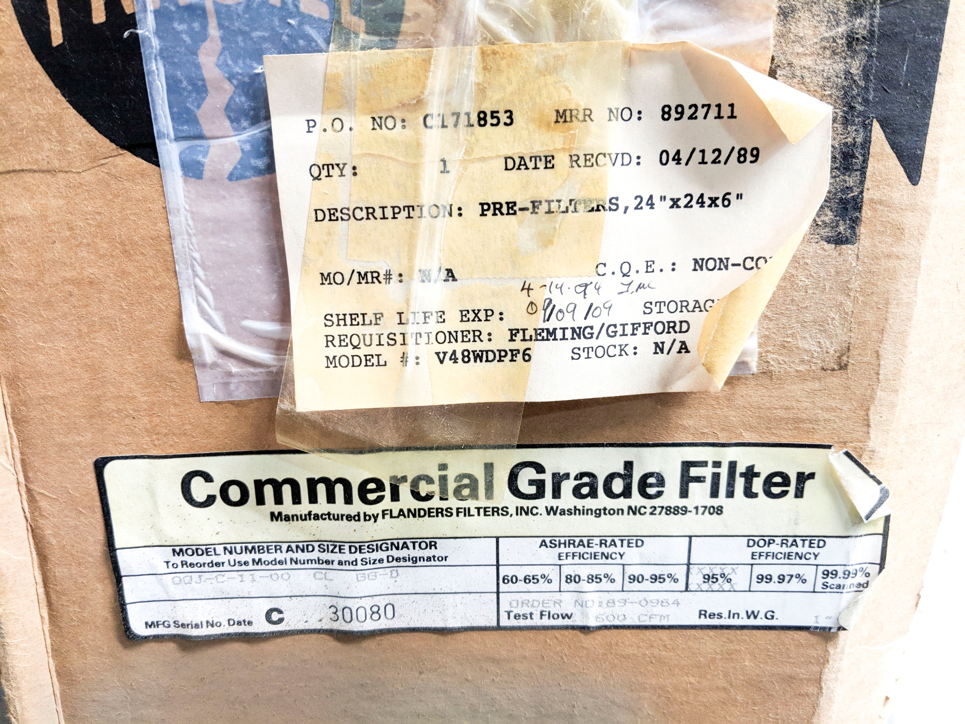 FLANDERS 00J-C-11-00 CL GG-D 600CFM NSMP
