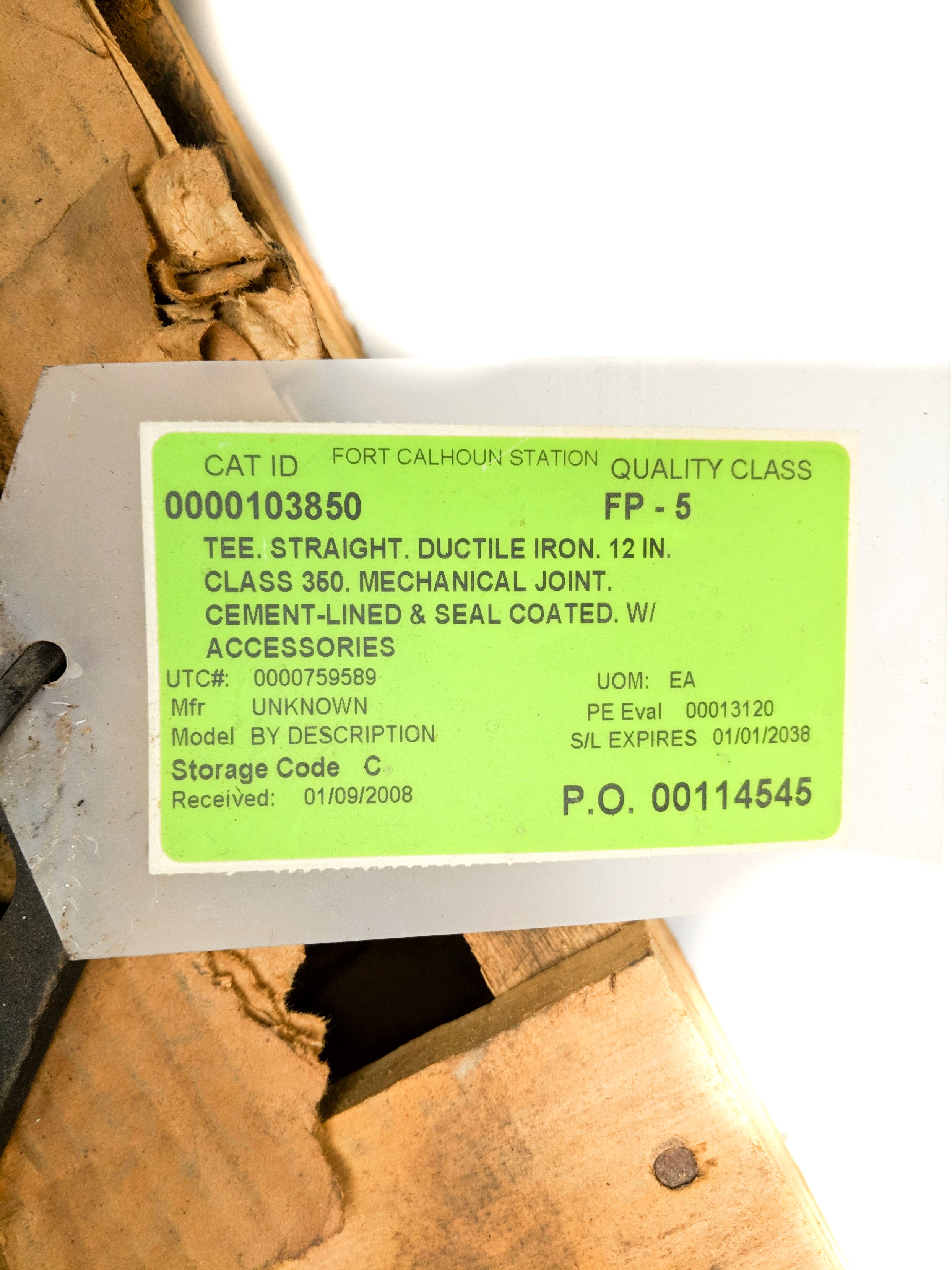 TYLER 12 MJ CL 350 DI MECHANICAL JOINT NSNP