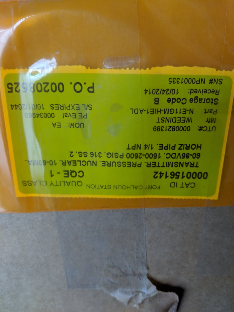 WEED INSTRUMENT N-E11GM-HIE1-ADL NSNP