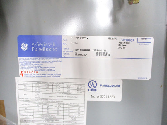 GENERAL ELECTRIC AQF3302CTX AXB4 225A NSMP