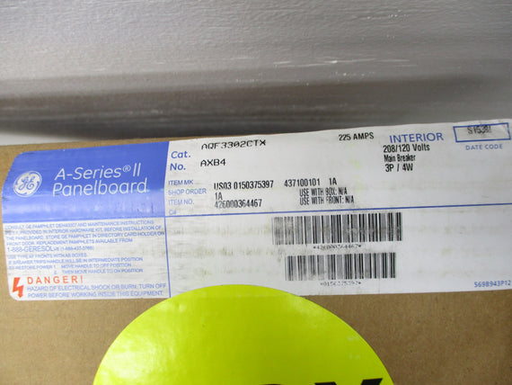 GENERAL ELECTRIC AQF3302CTX AXB4 225A NSMP