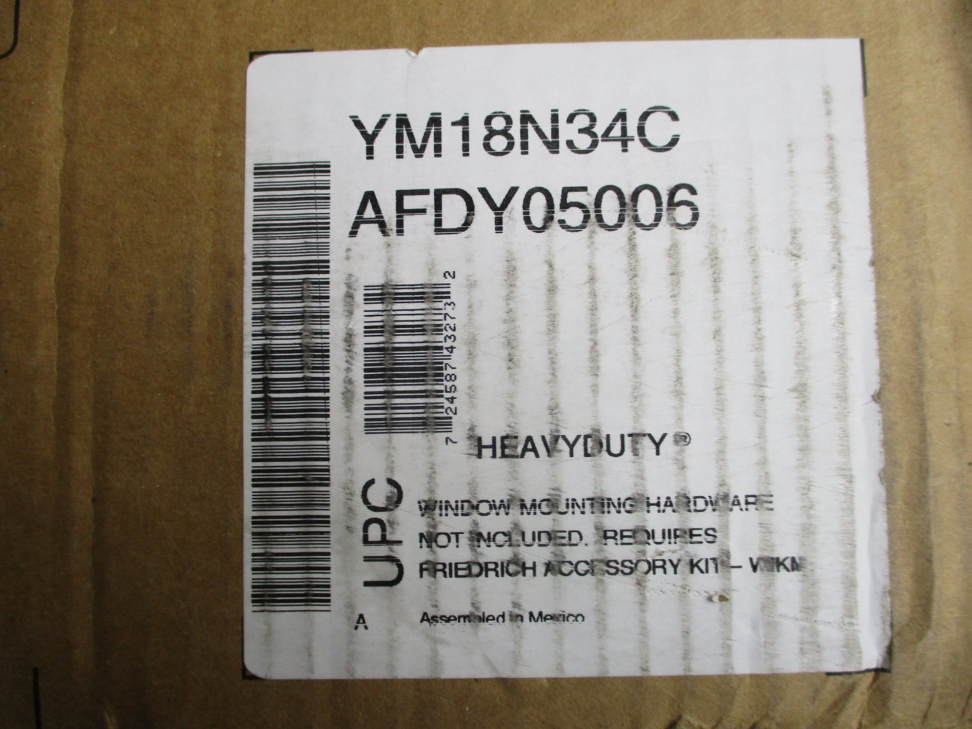 FRIEDRICH YM18N34C B72-908 (AS PICTURED) NSMP