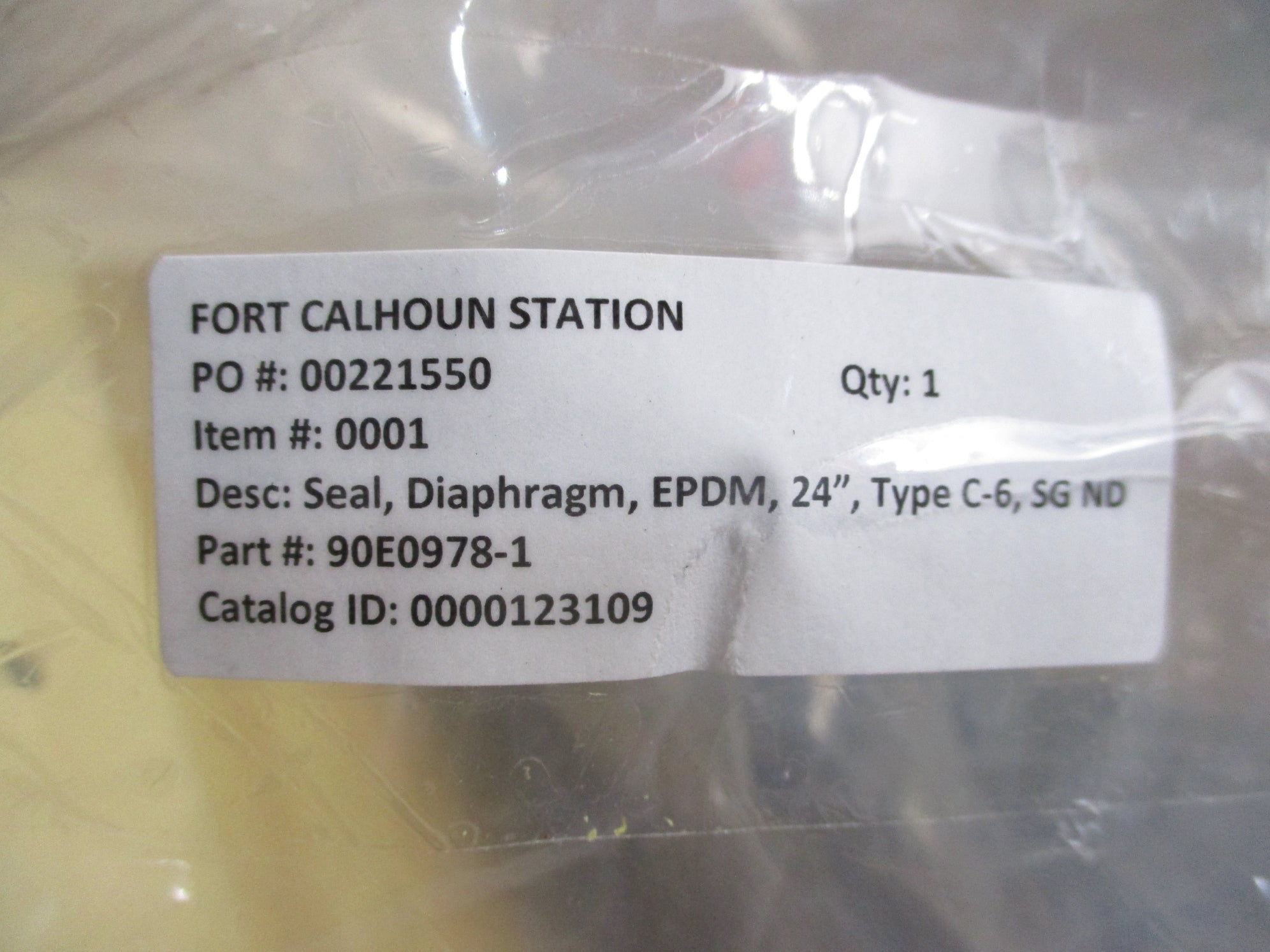 SEALMASTER TYPE C-6 SG ND 90E0978-1 SEAL NSNP
