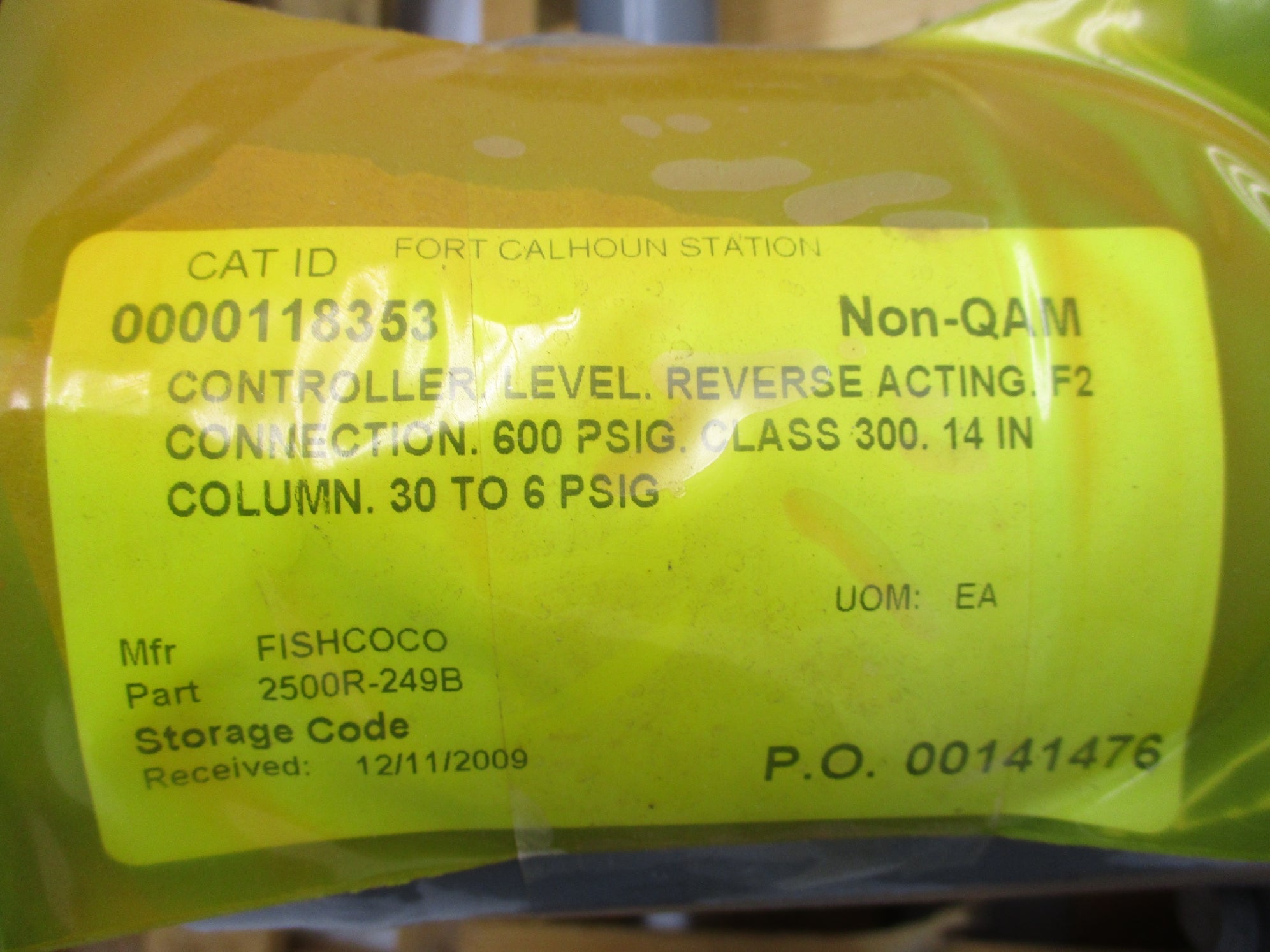 FISHER 2500R-249B 30-6 PSIG NSNP