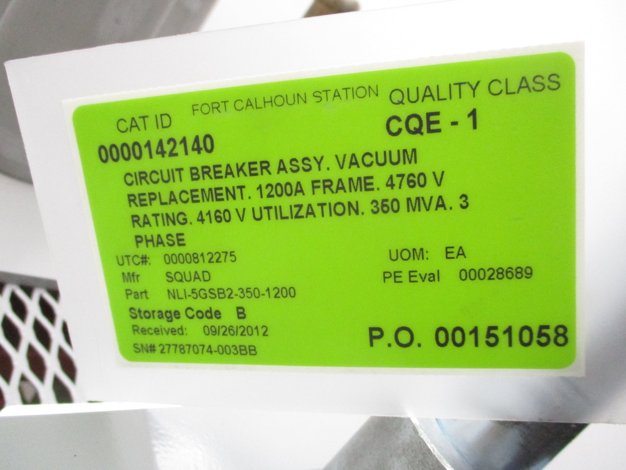 SQUARE D MAGNUM 5GSB2-350-1200 NSNP