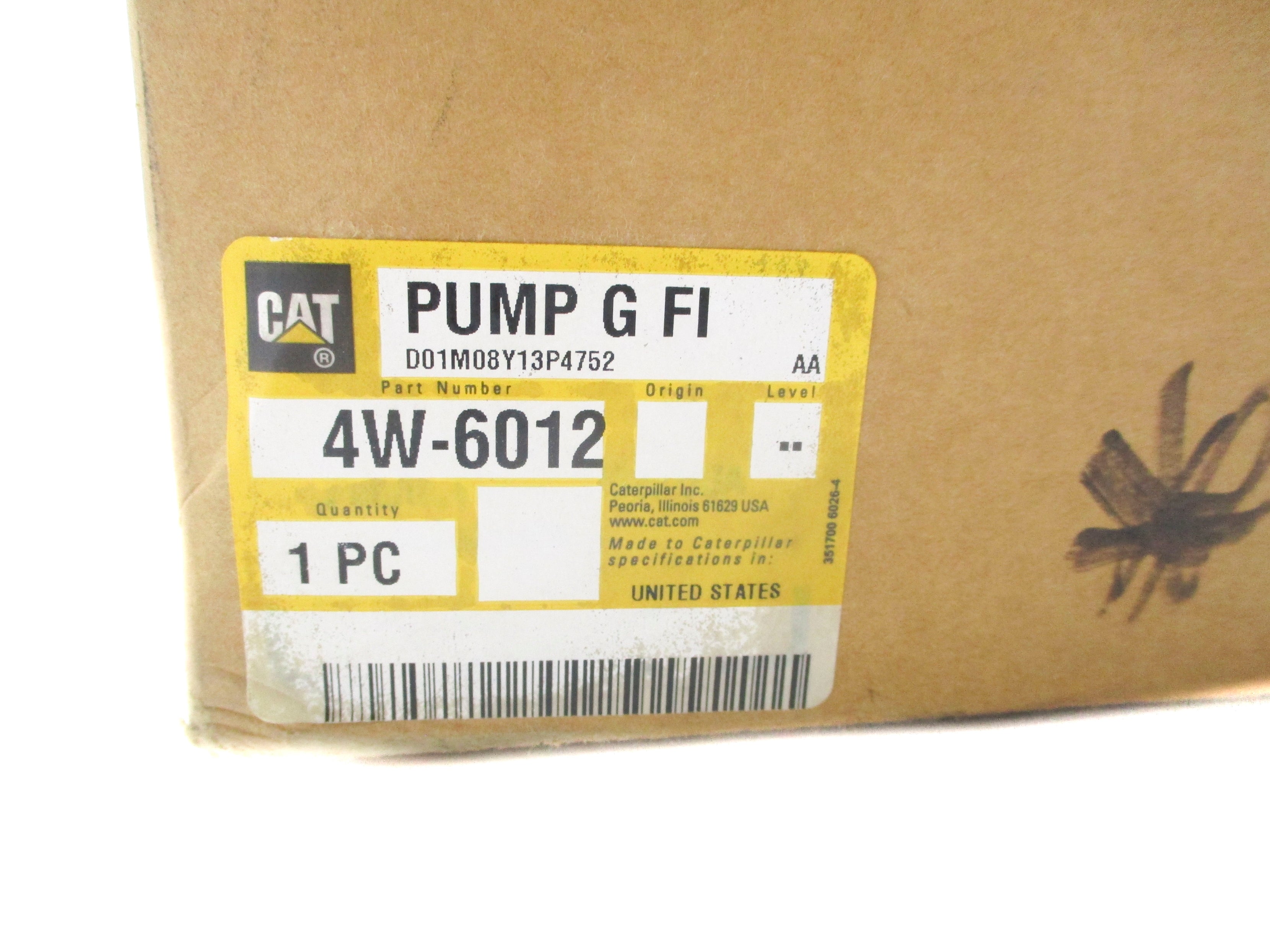 CAT 4W-6012 FUEL INJECTION PUMP NSMP