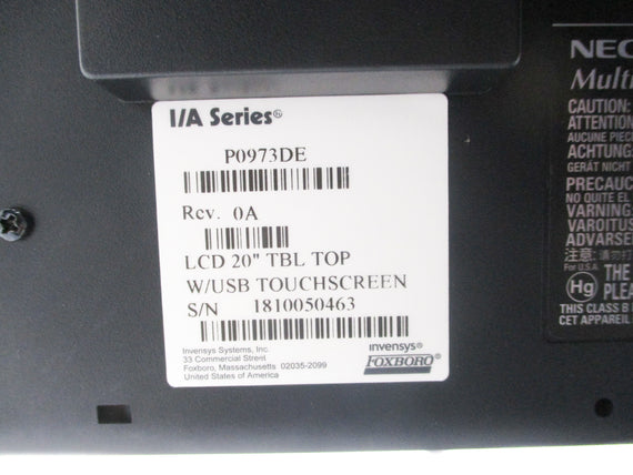 INVENSYS FOXBORO P77642F3N010 REV. Q P0973DE REV. 0A NSMP