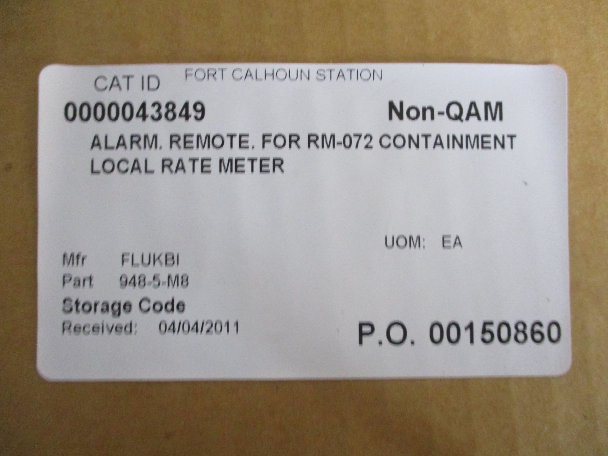 FLUKE BIOMEDICAL 948-5-M8 (AS PICTURED) NSNP