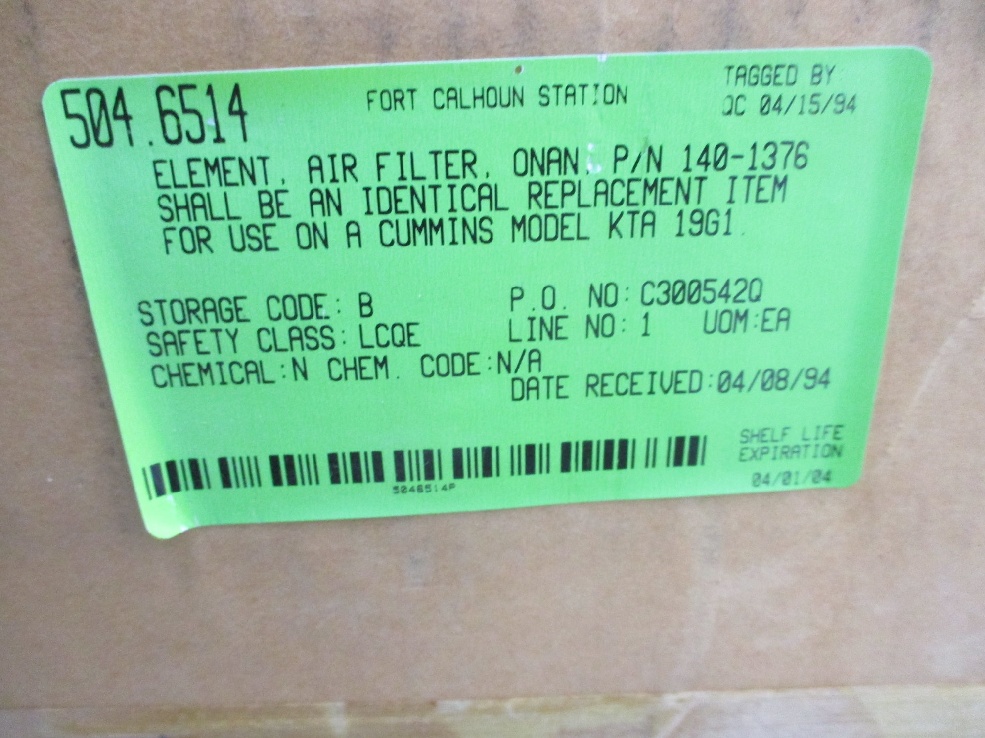 ONAN ELEMENT 140-1376 NSMP