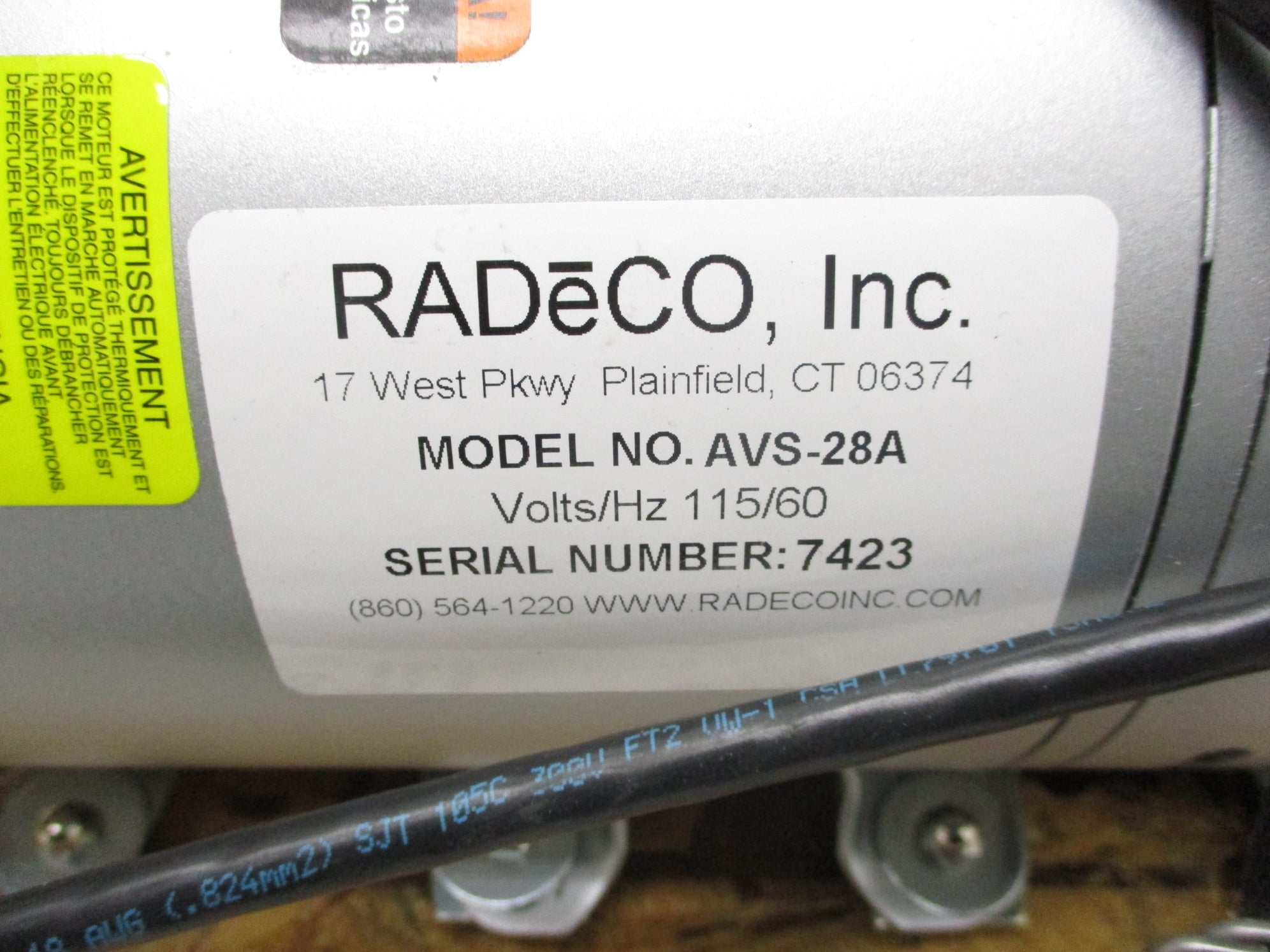 RADECO AVS-28A NSMP