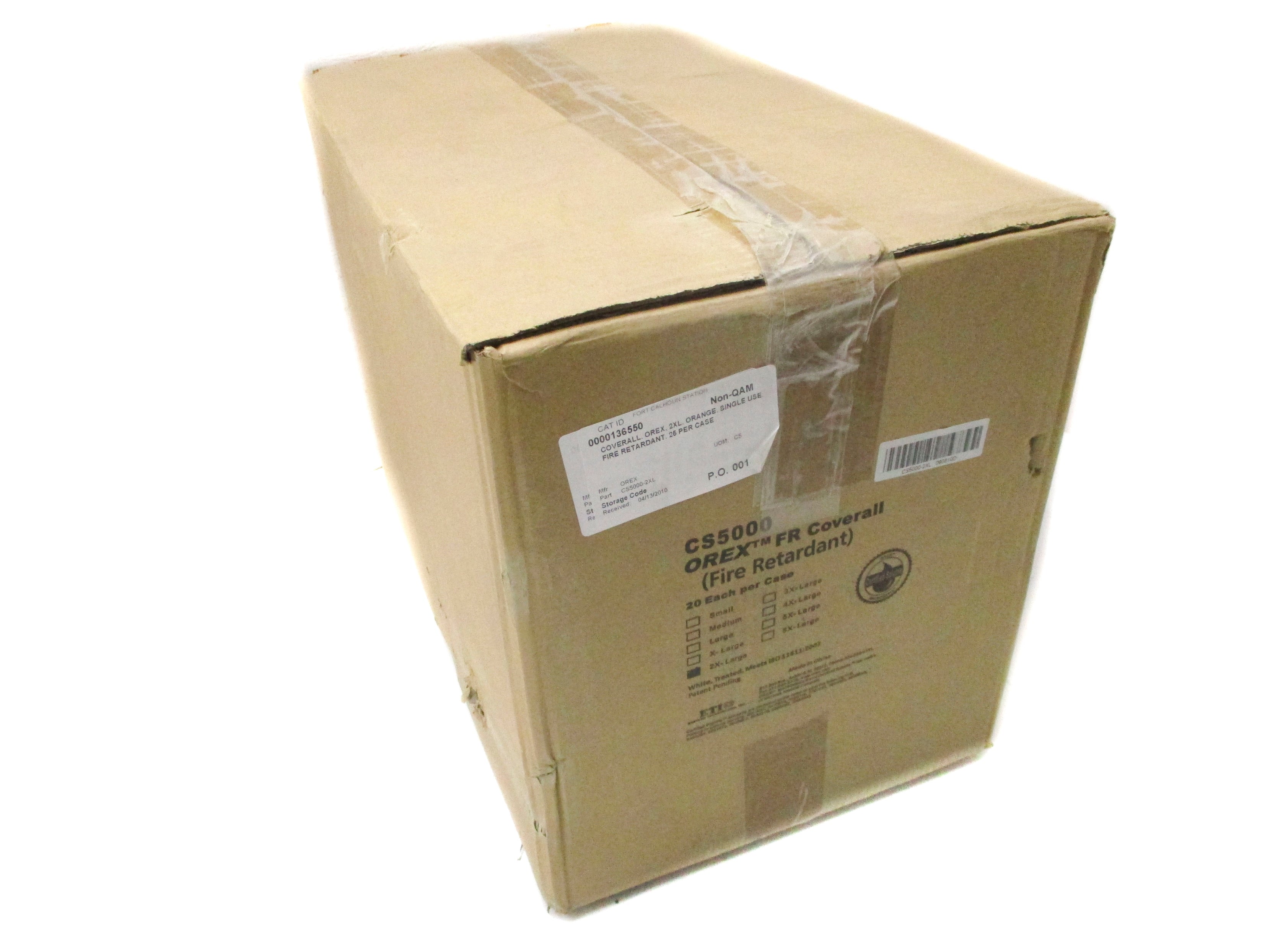 ETI CS5000-2X 2XL OREX FR COVERALL (PKG OF 20) NSMP