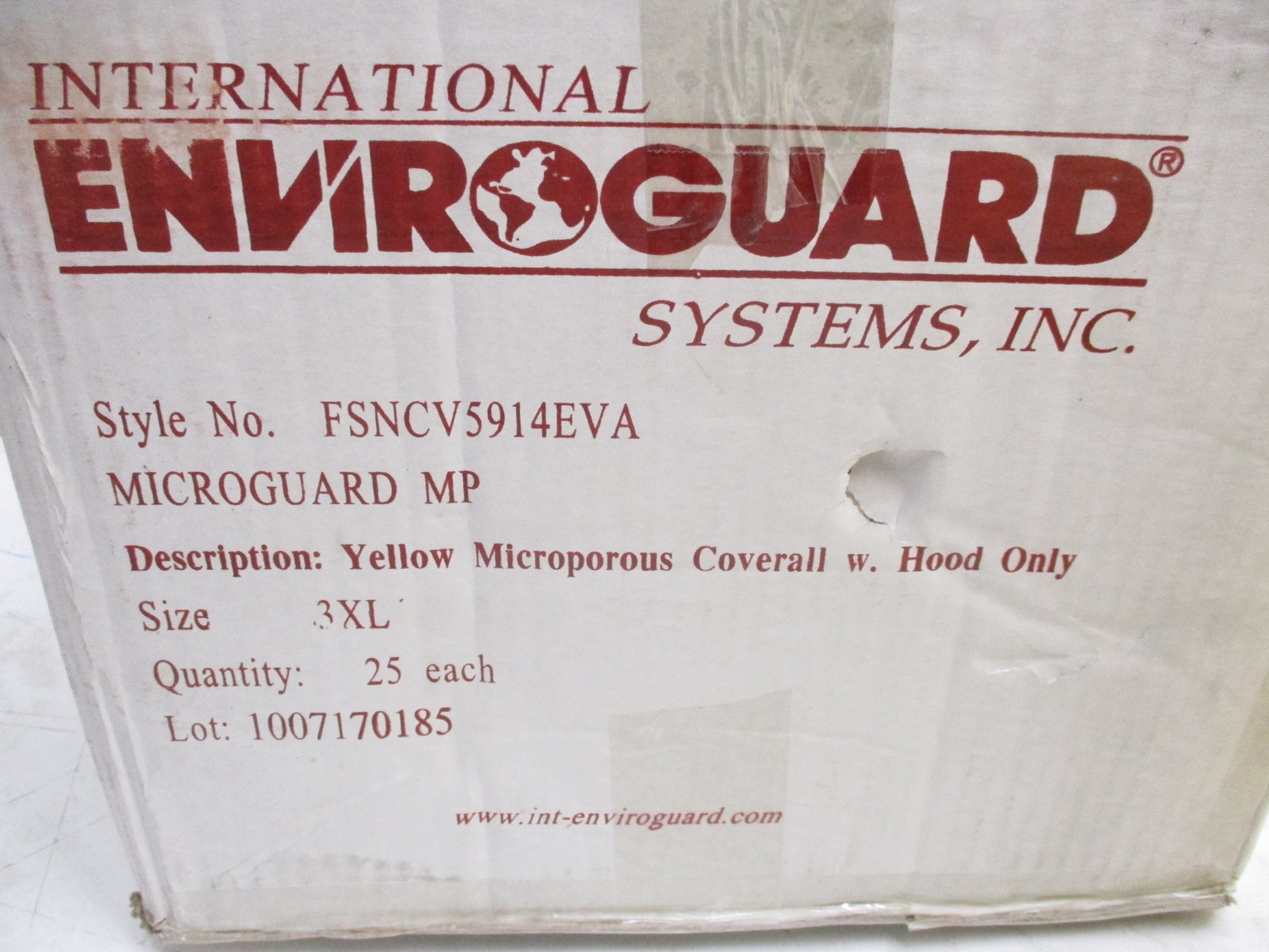ENVIROGUARD FSNCV5914EVA 3XL COVERALL (PKG OF 25) NSMP