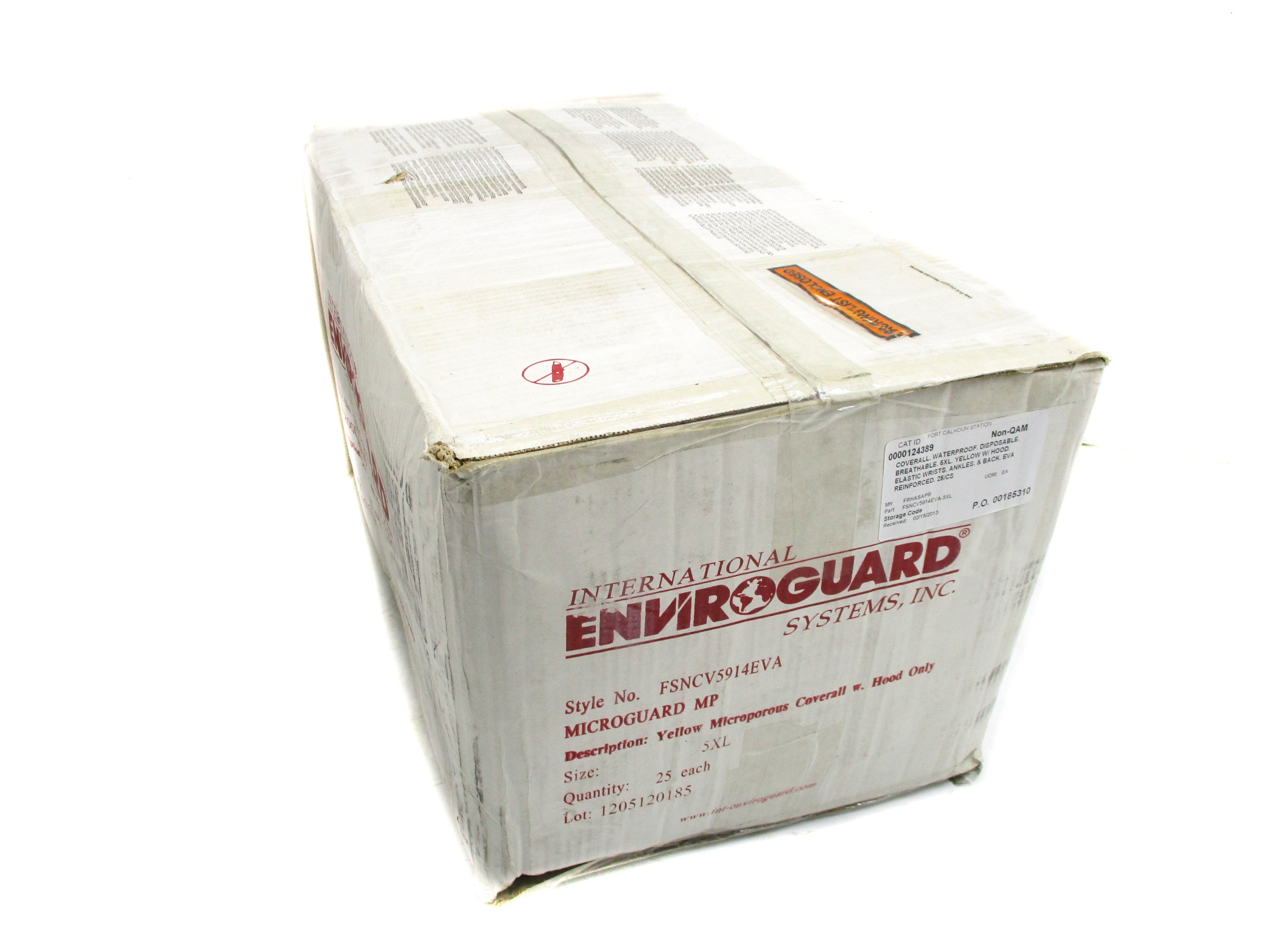 ENVIROGUARD FSNCV5914EVA 5XL COVERALL (PKG OF 25) NSMP