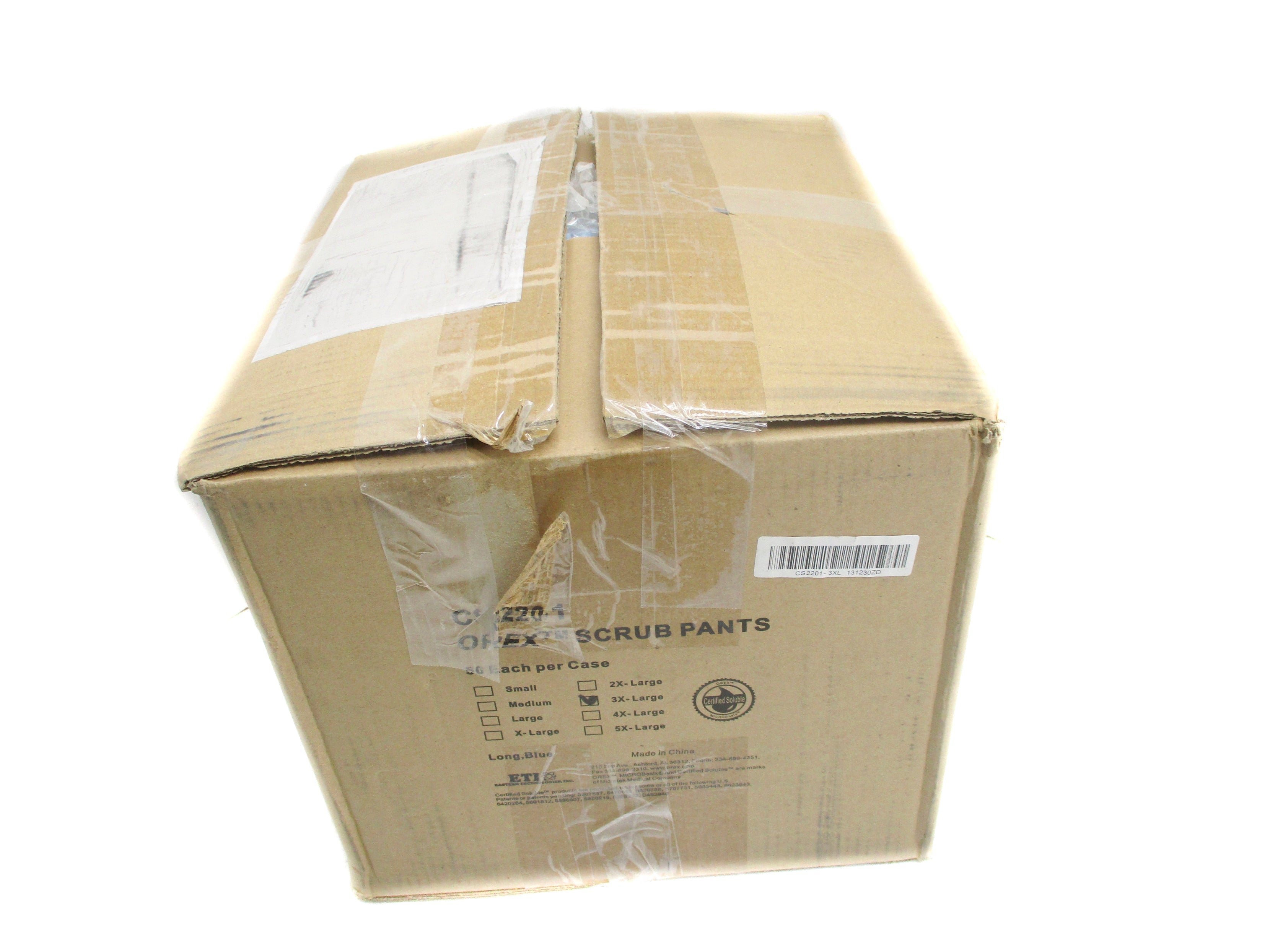 ETI OREX CS2201-3XL LONG COVERALL (PKG OF 50) NSMP
