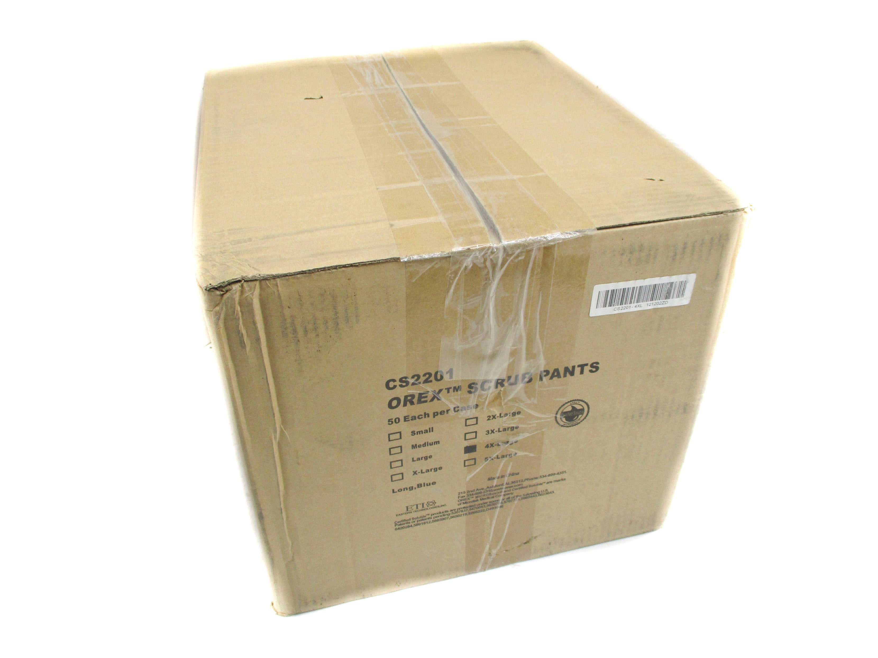 ETI OREX CS2201-4XL COVERALL (PKG OF 50) NSMP