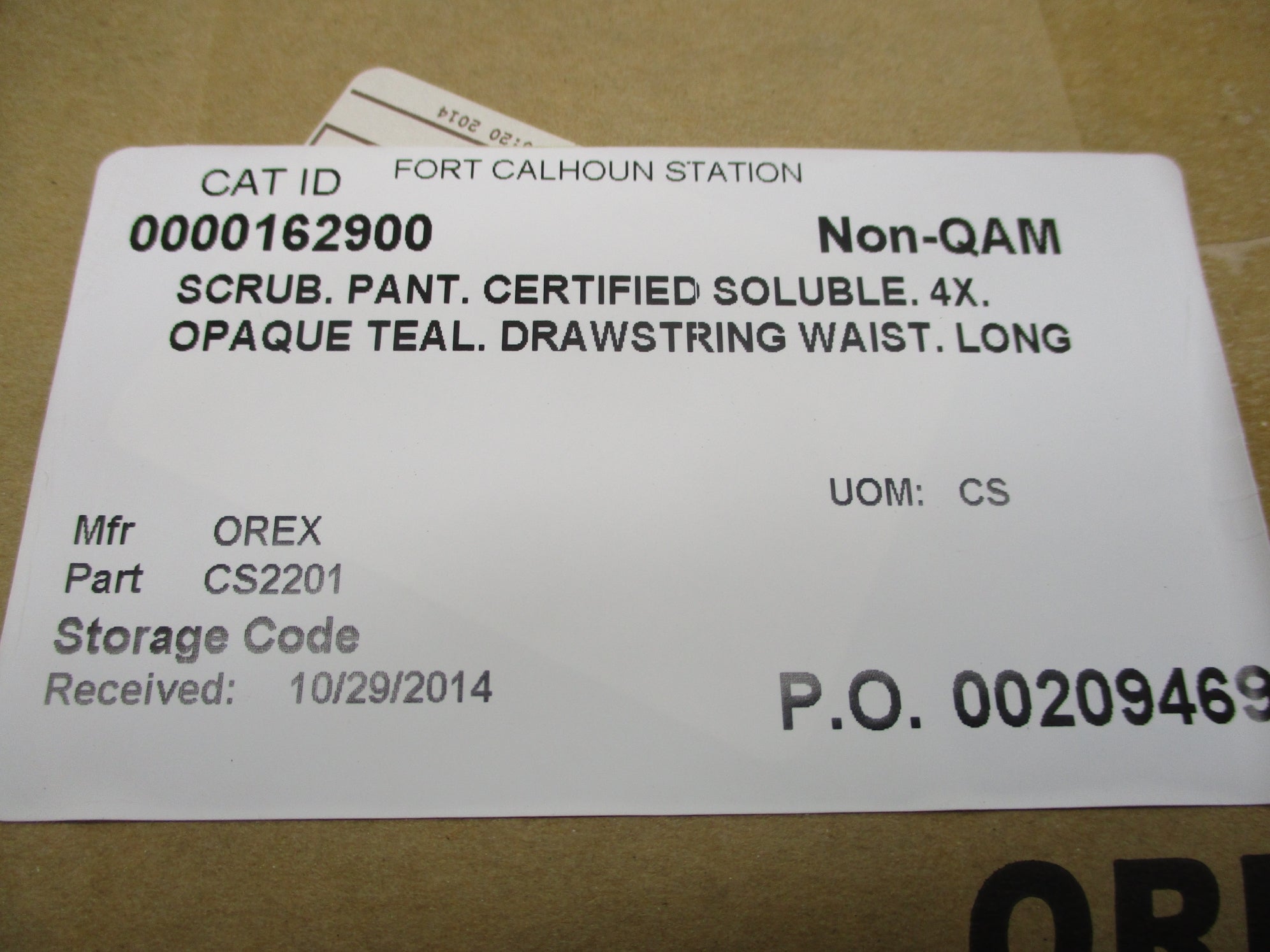 ETI OREX CS2201-4XL COVERALL (PKG OF 50) NSMP