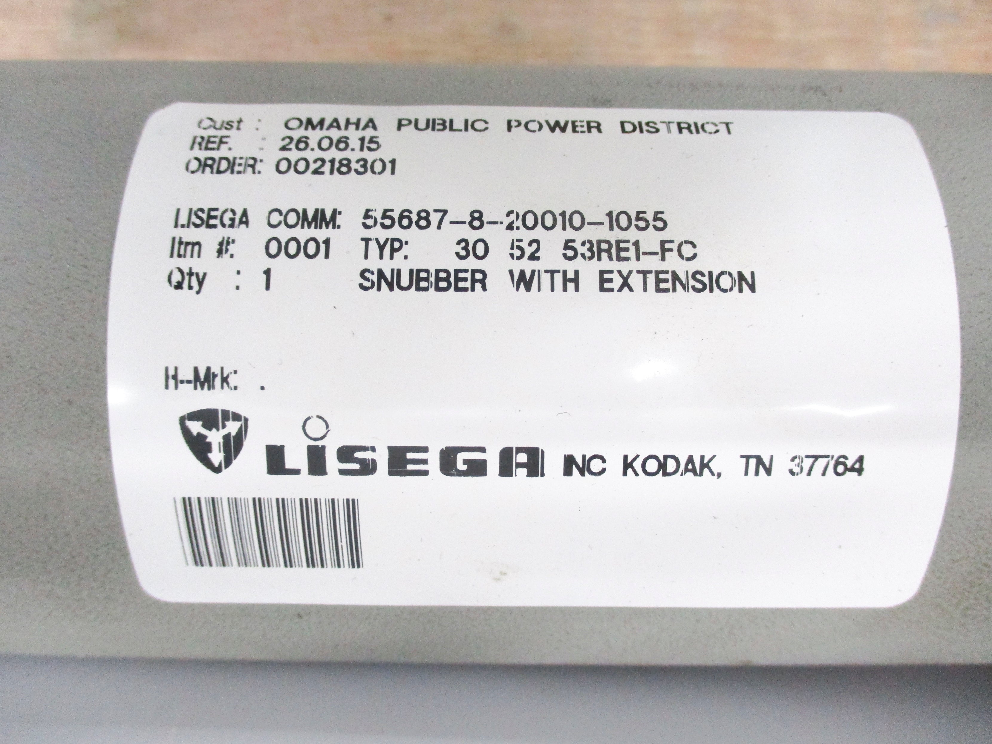 LISEGA 305253RE1-FC HYDRAULIC SNUBBER W/EXTENSION NSNP