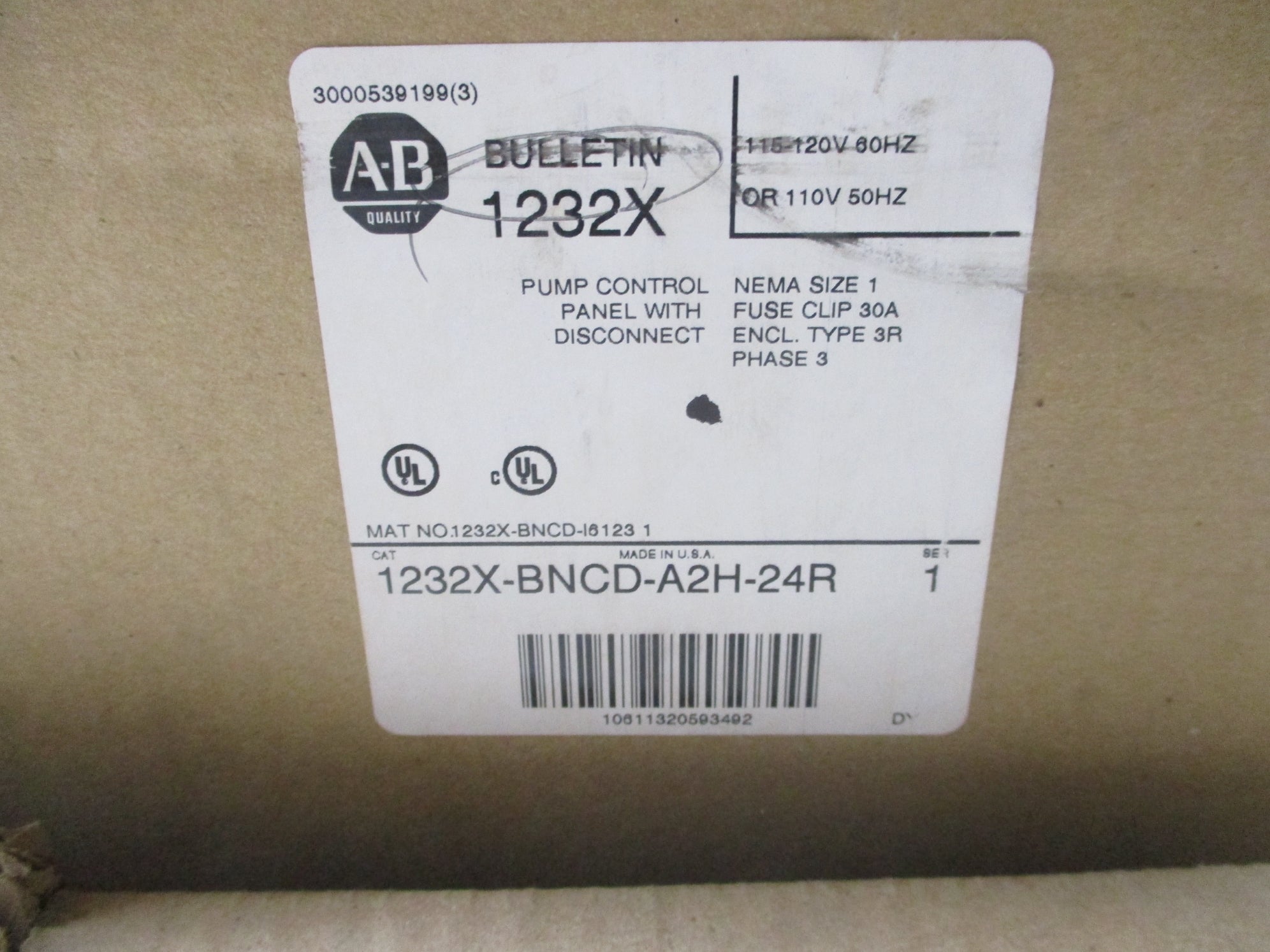 ALLEN BRADLEY 1232X-BNCD-A2H-24R SER.1 NSMP