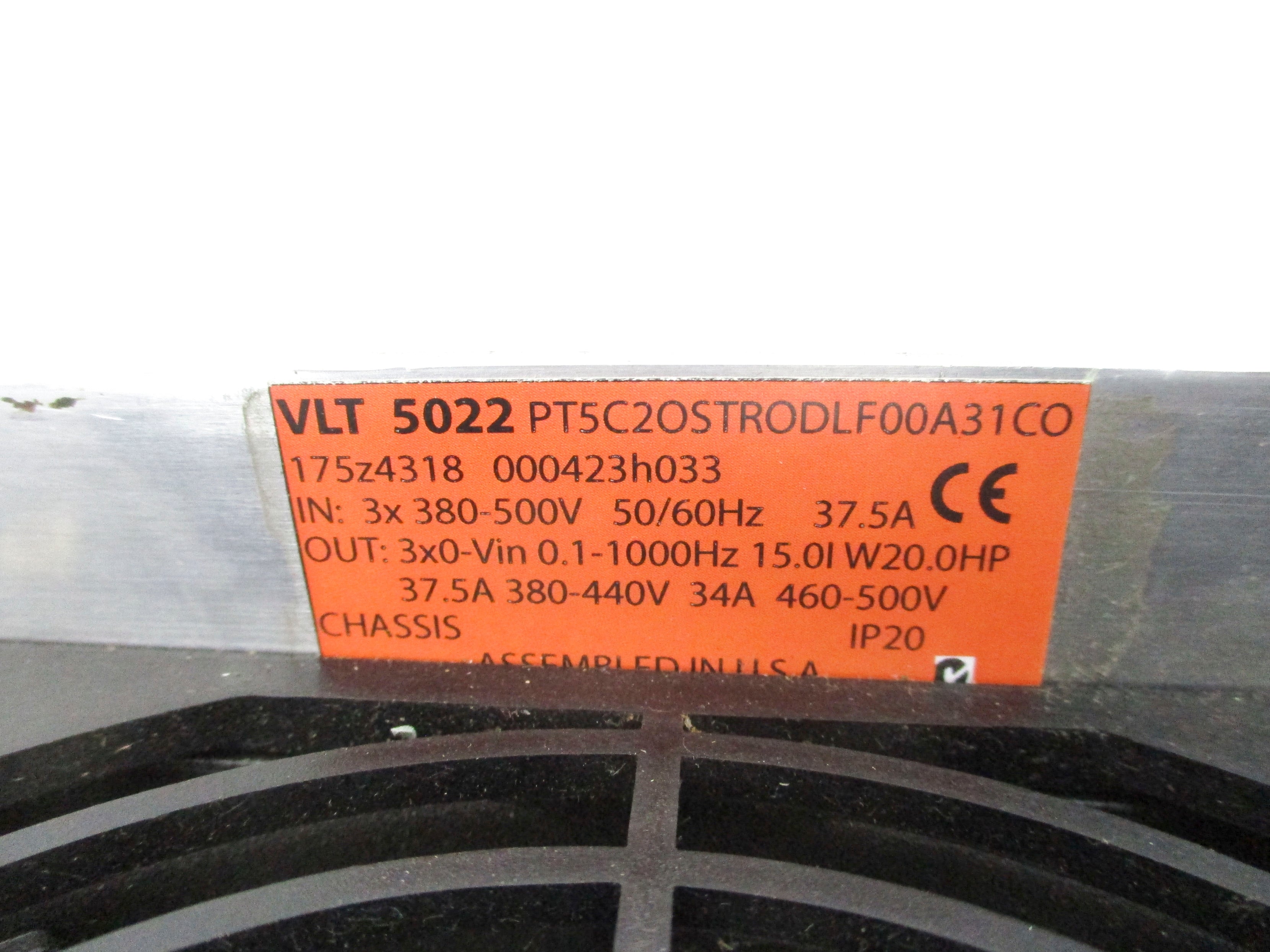 DANFOSS VLT5022 PT5C2OSTRODLF00A31C0 UNMP