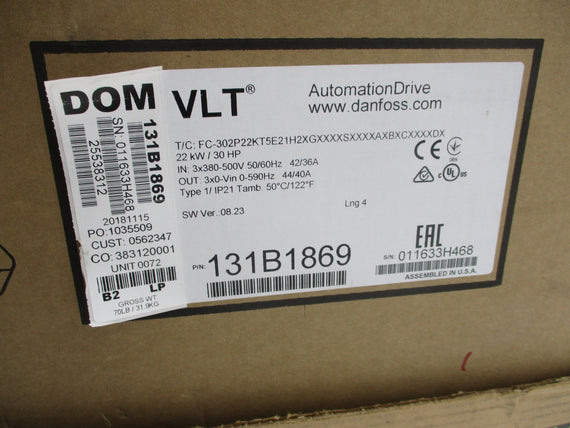 DANFOSS 131B1869 NSFS