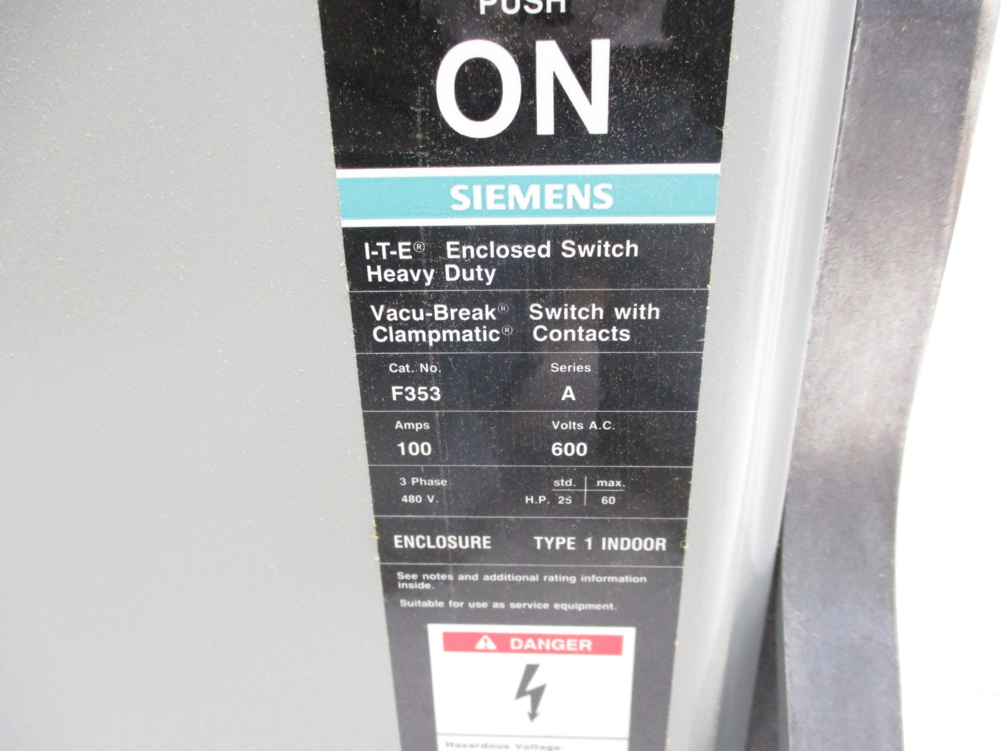SIEMENS F353 100A NSMP