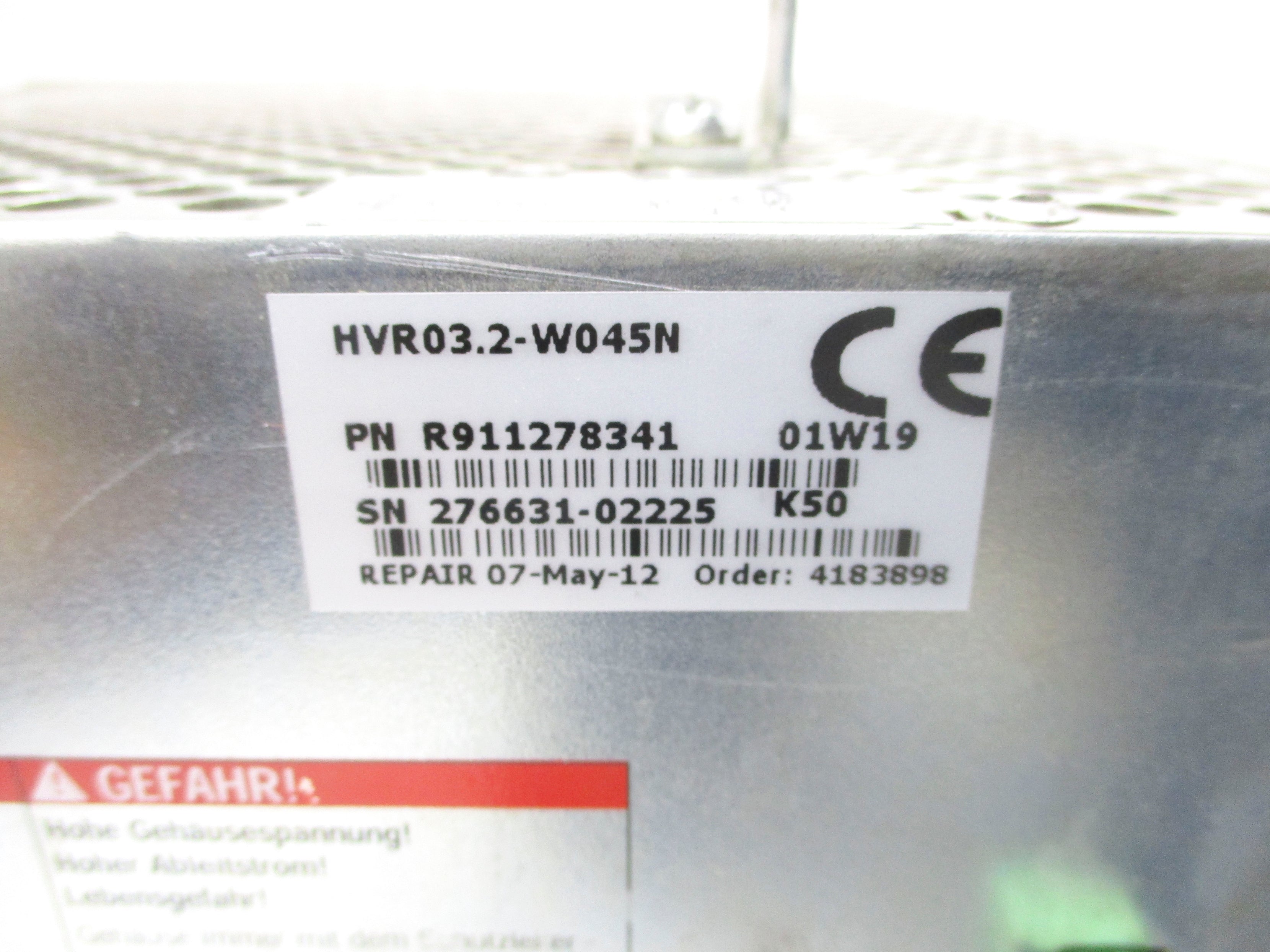 REXROTH HVR03.2-W045N R911278341 (AS PICTURED) REMAN