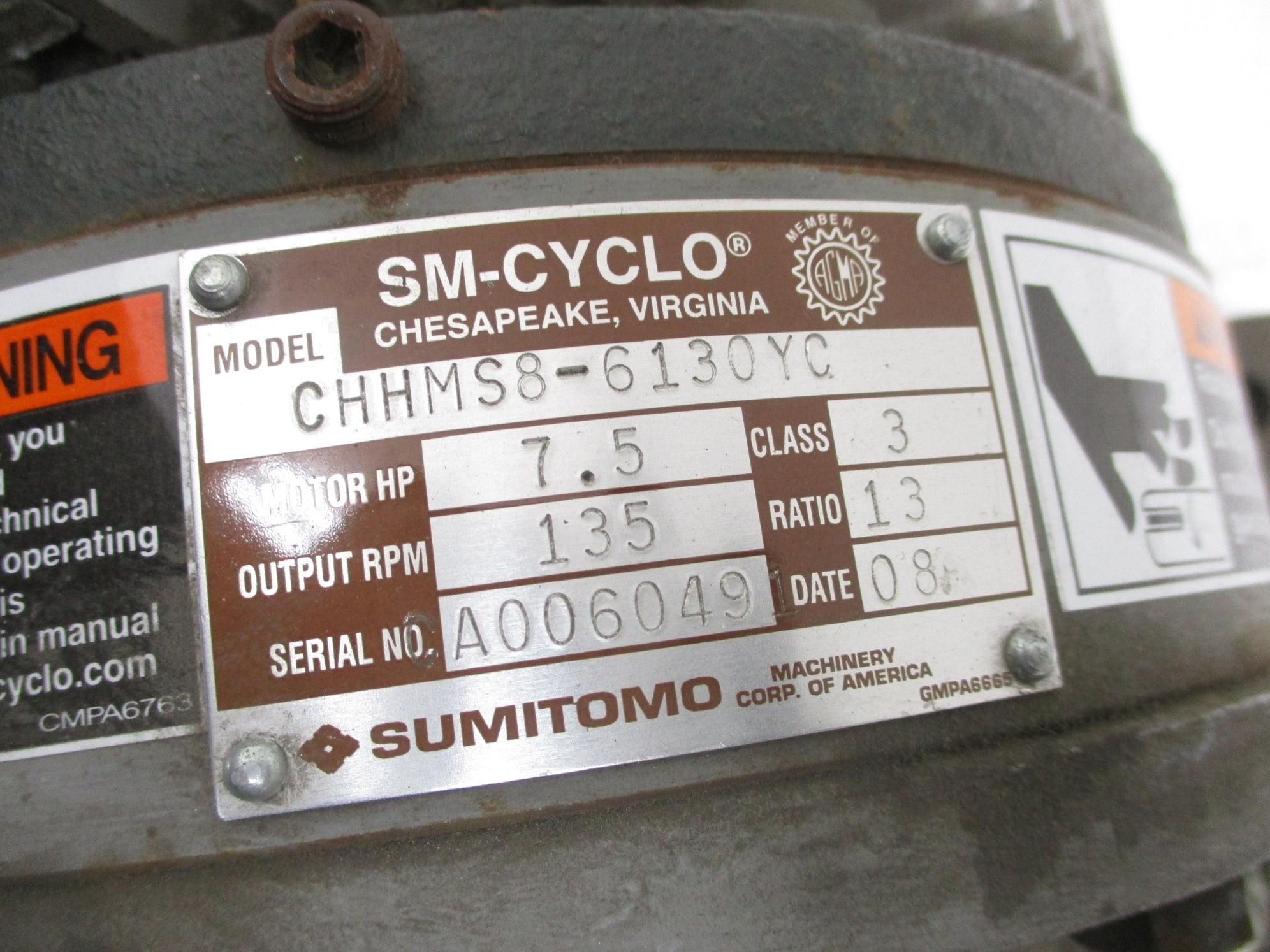 SUMITOMO CHHMS8-6130YC (AS PICTURED) NSNP