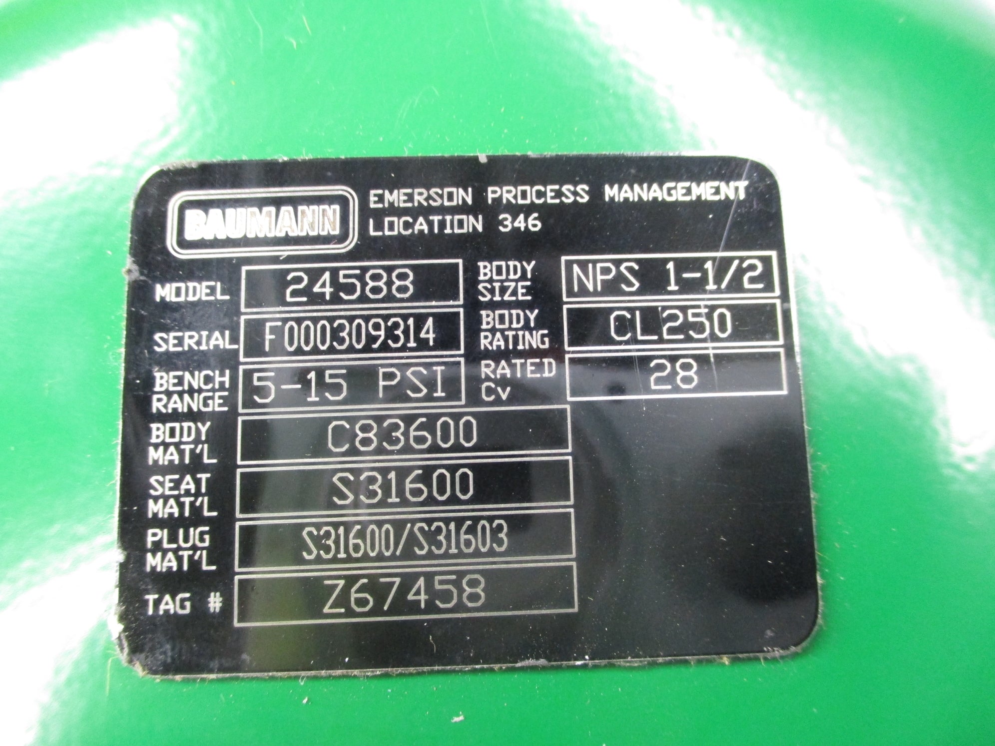 FISHER CONTROLS DVC6200 W/ 24588 1.5" NSNP