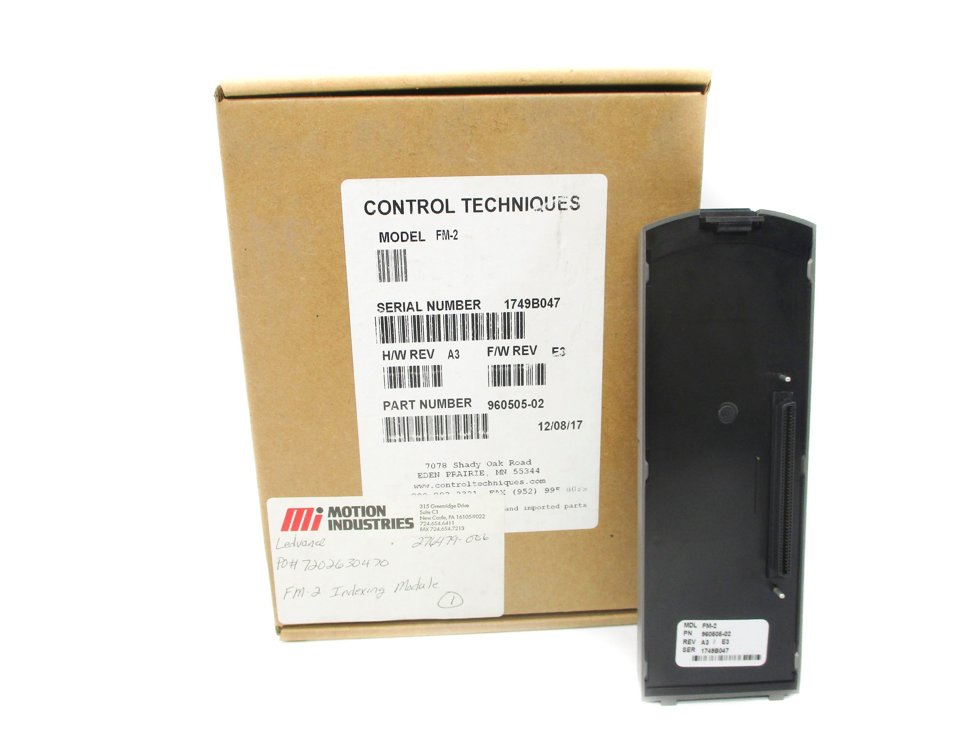 CONTROL TECHNIQUES FM-2 960505-02 NSMP
