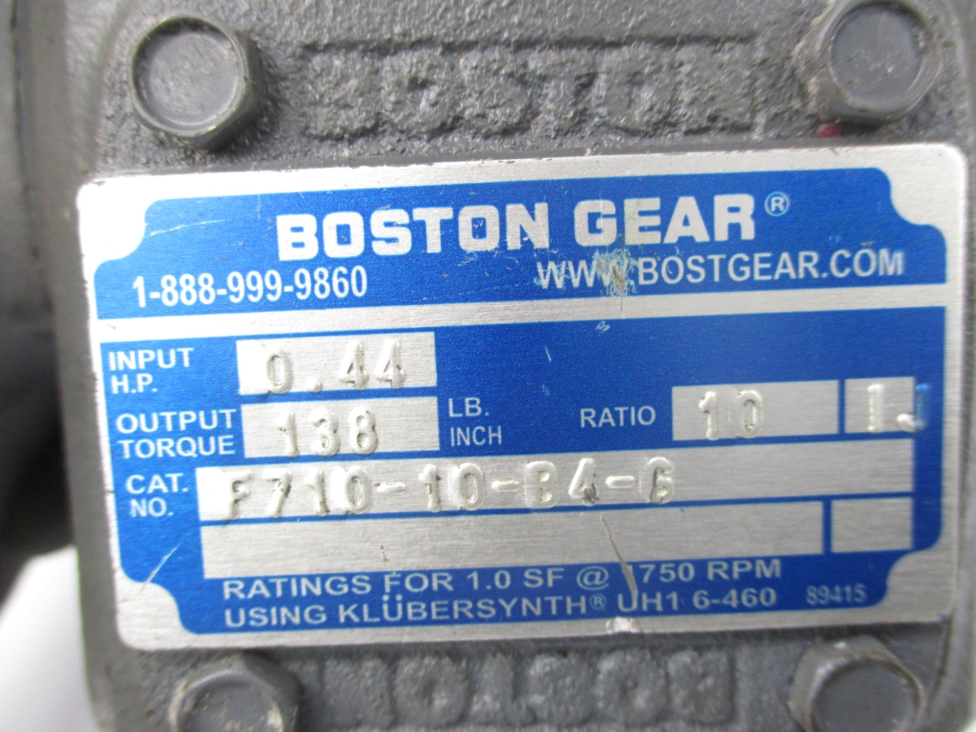 BOSTON GEAR F710-10-B4-G UNMP