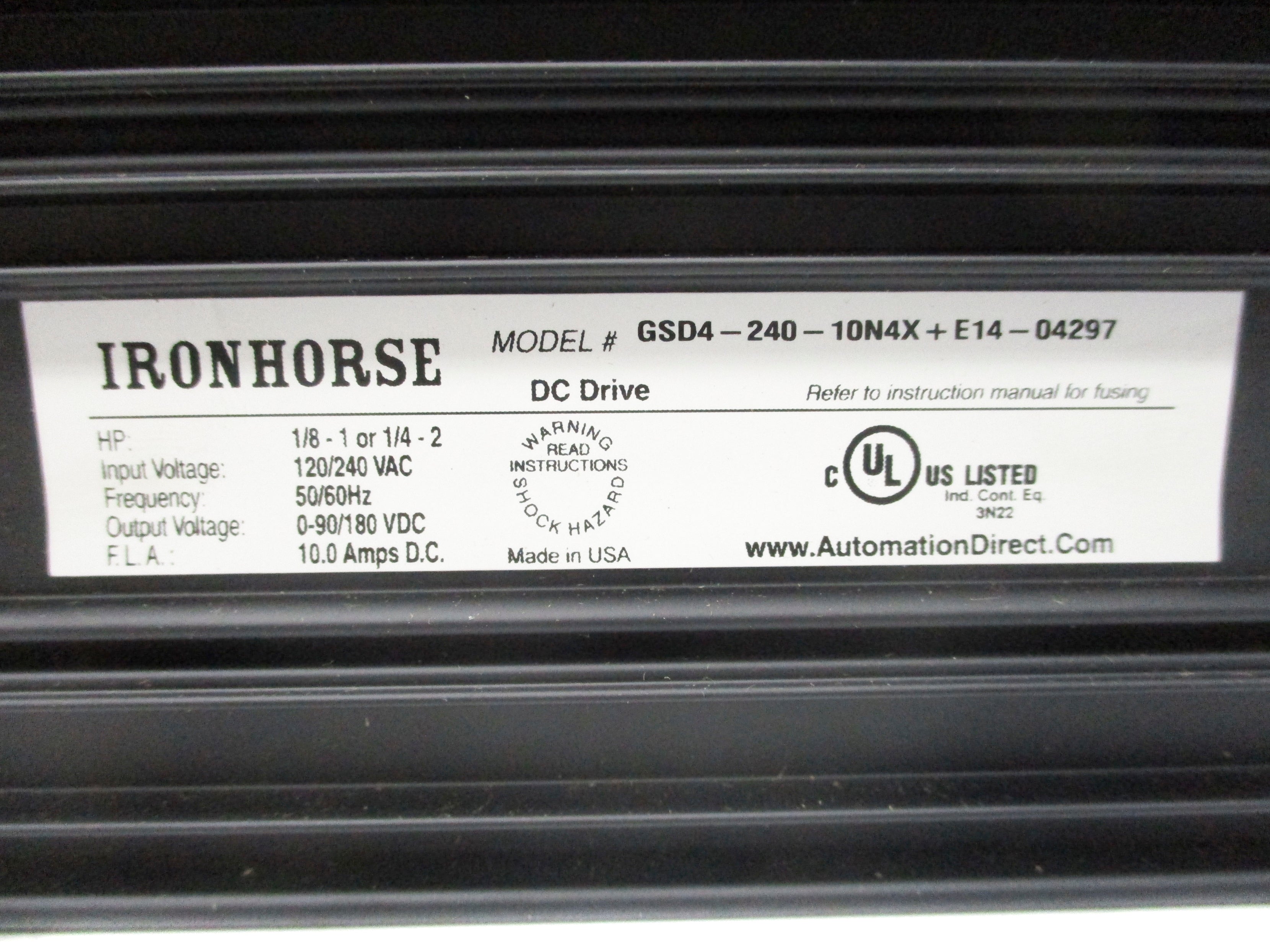 IRONHORSE GSD4-240-10N4X NSMP