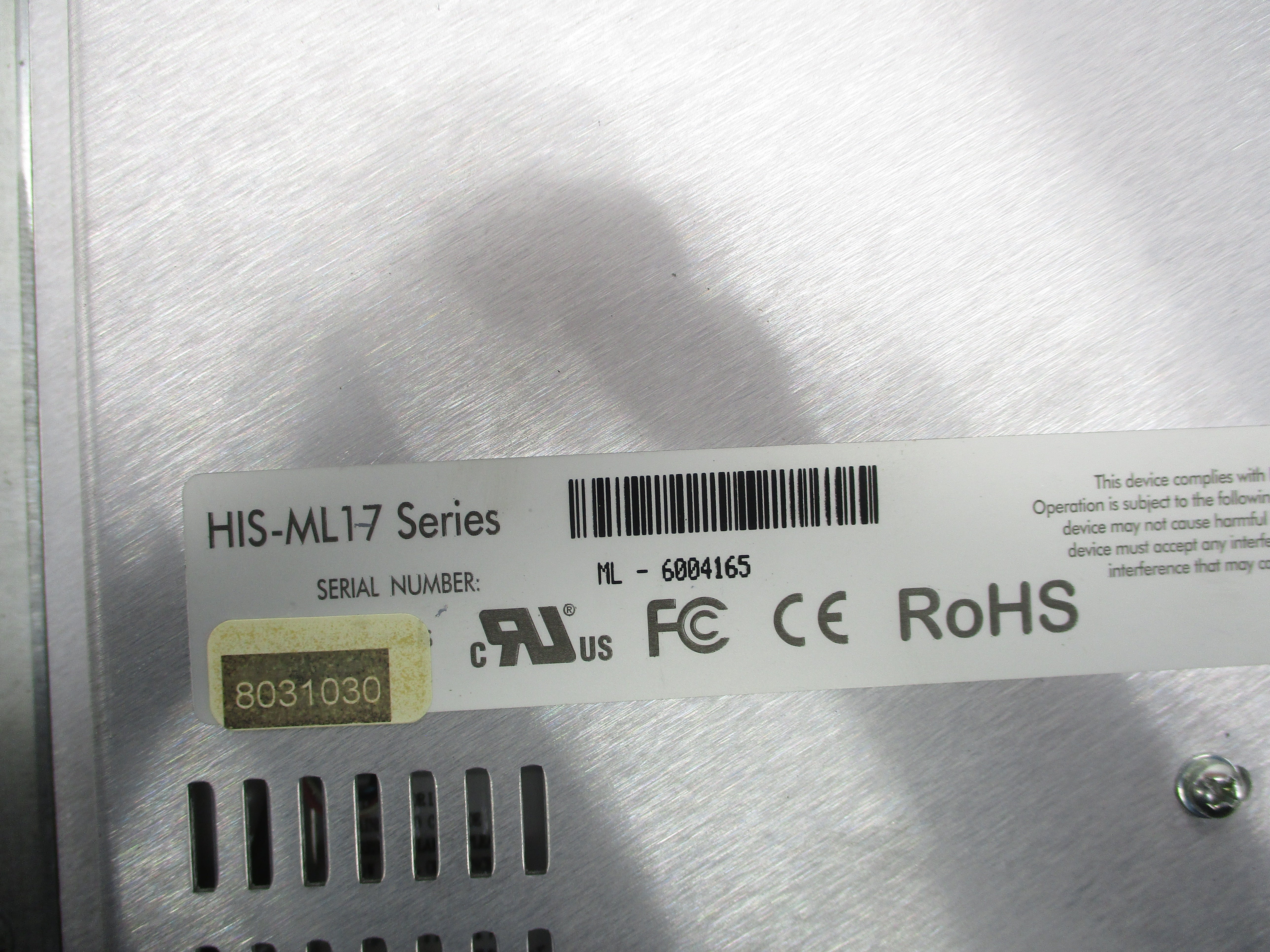 HOPE INDUSTRIAL SYSTEMS HIS-ML17 UNMP