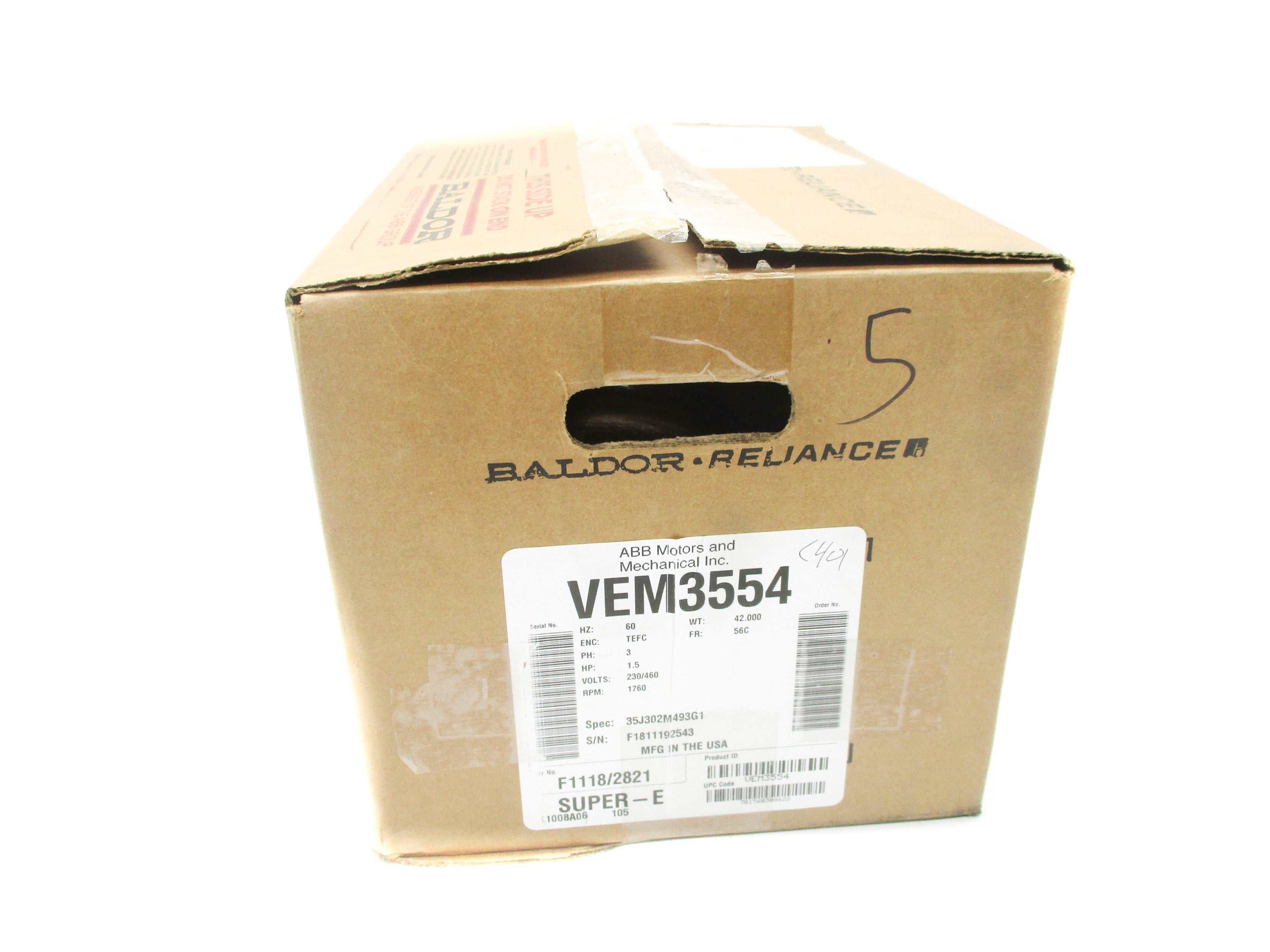 BALDOR VEM3554 NSMP