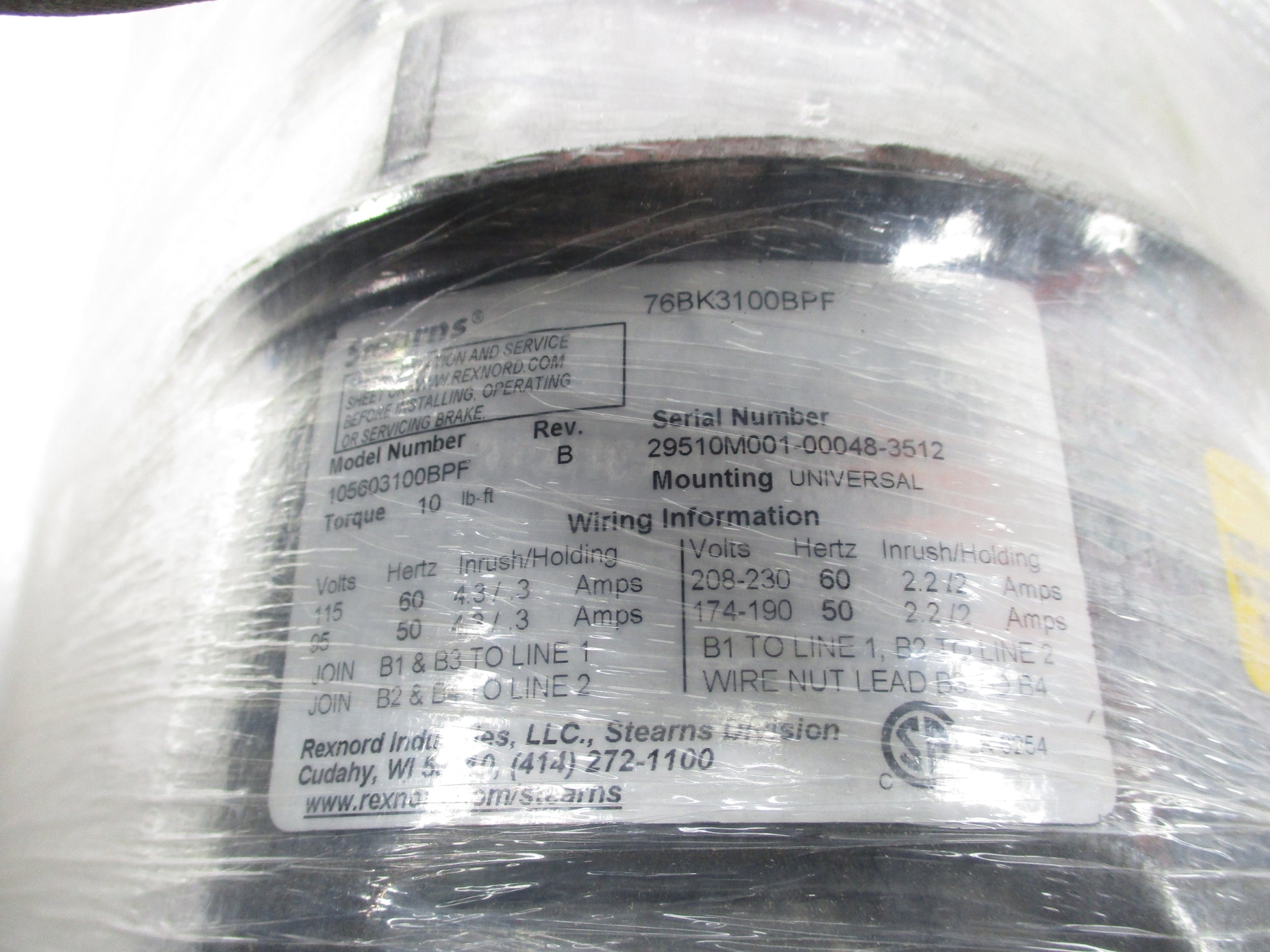 BALDOR BM3554T 1755RPM NSMP