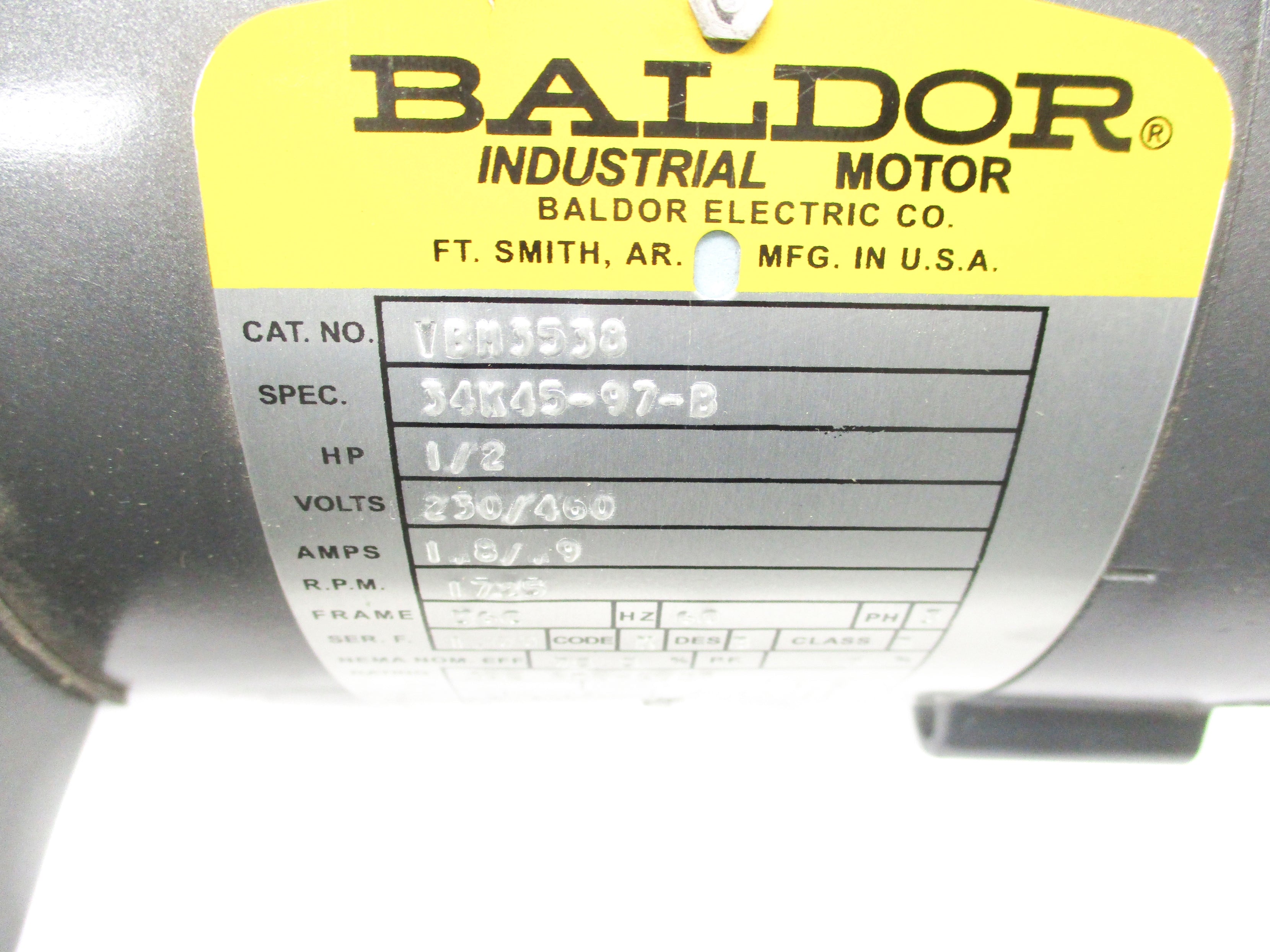 BALDOR VBM3538 NSNP