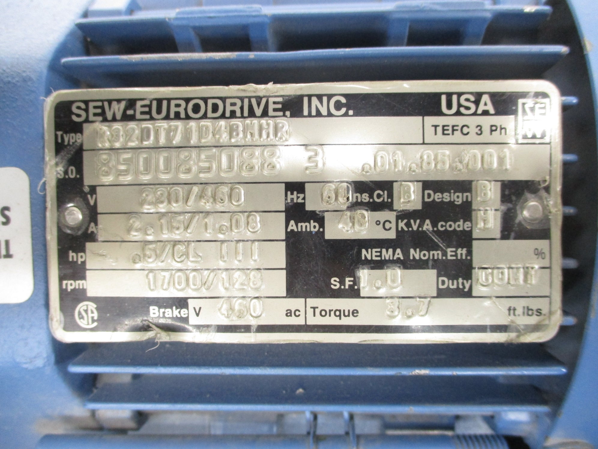 SEW EURODRIVE R32DT71D4BMHR NSNP