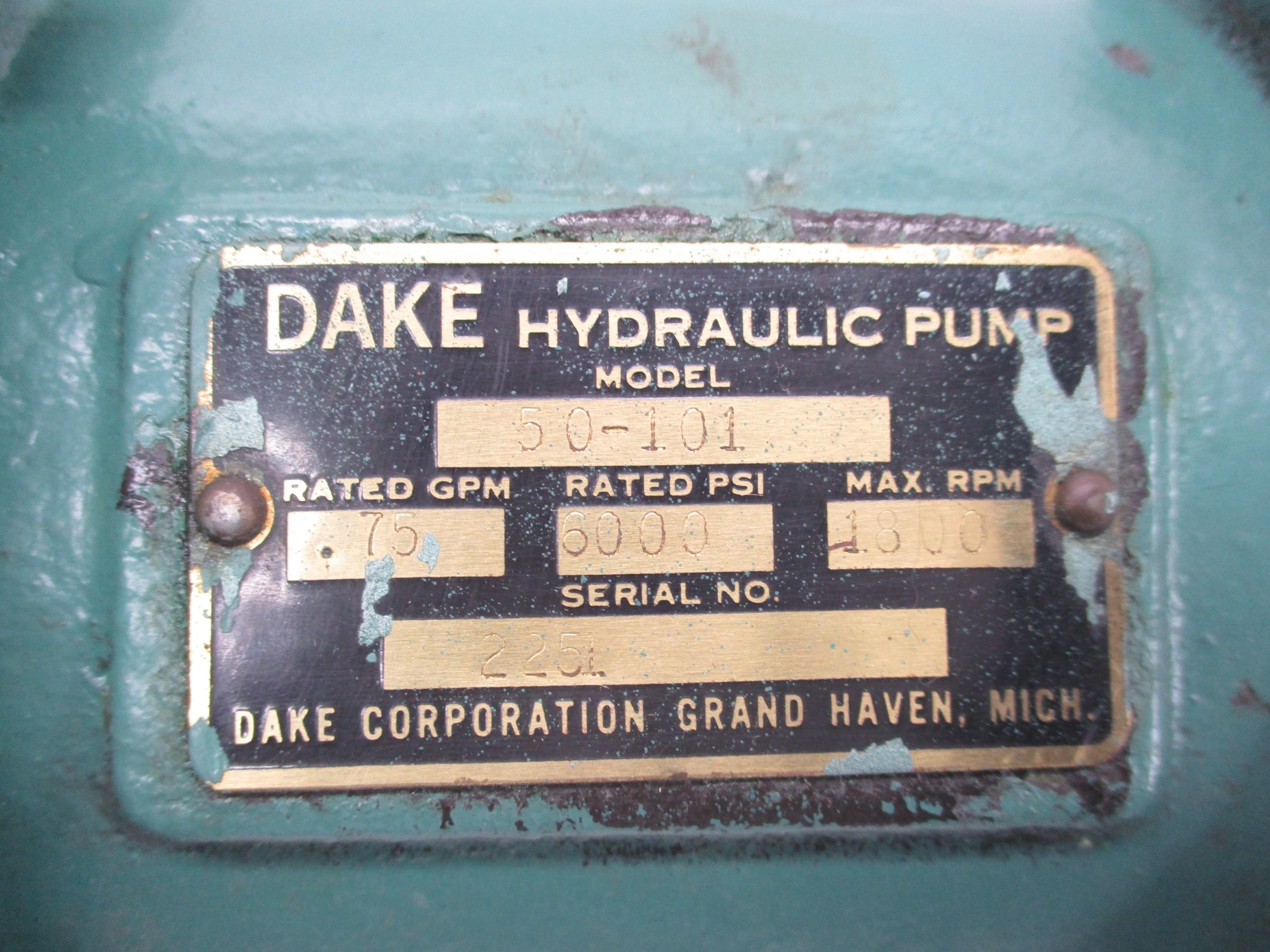 DAKE 50-101 6000PSI UNMP