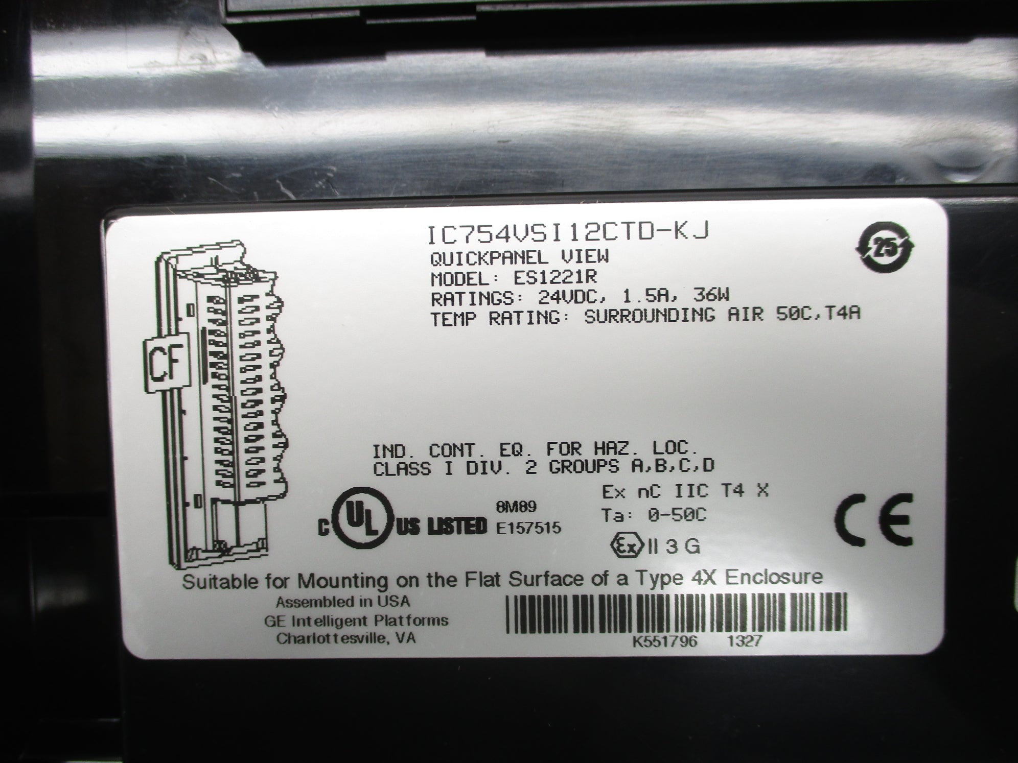 GENERAL ELECTRIC IC754VSI12CTD-KJ NSMP
