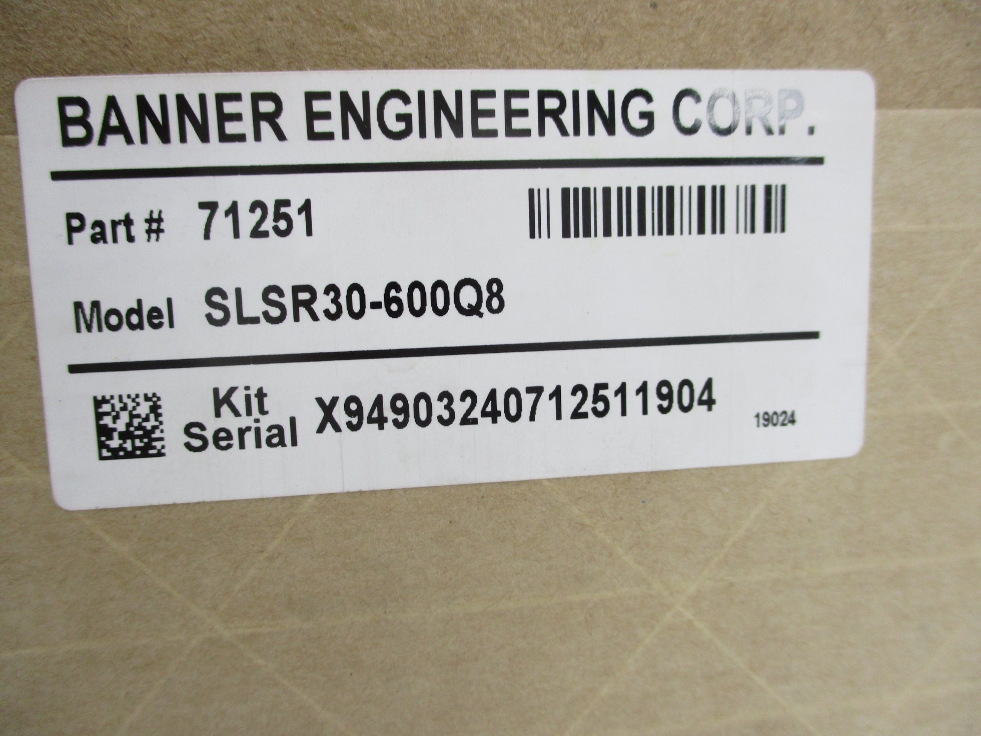 BANNER ENGINEERING SLSR30-600Q8 71251 NSFS