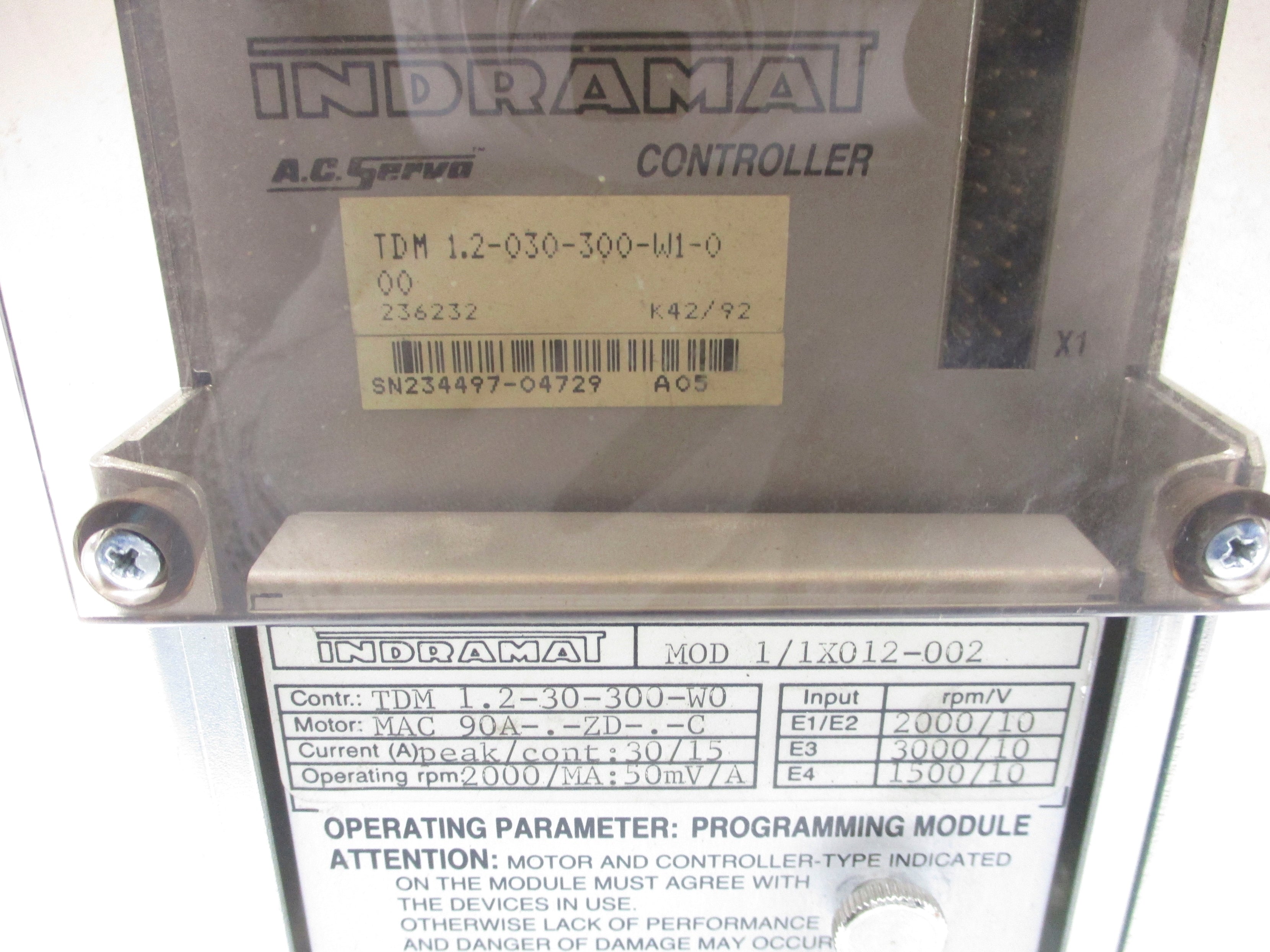 INDRAMAT TDM1.2-030-300-W1-000 NSNP