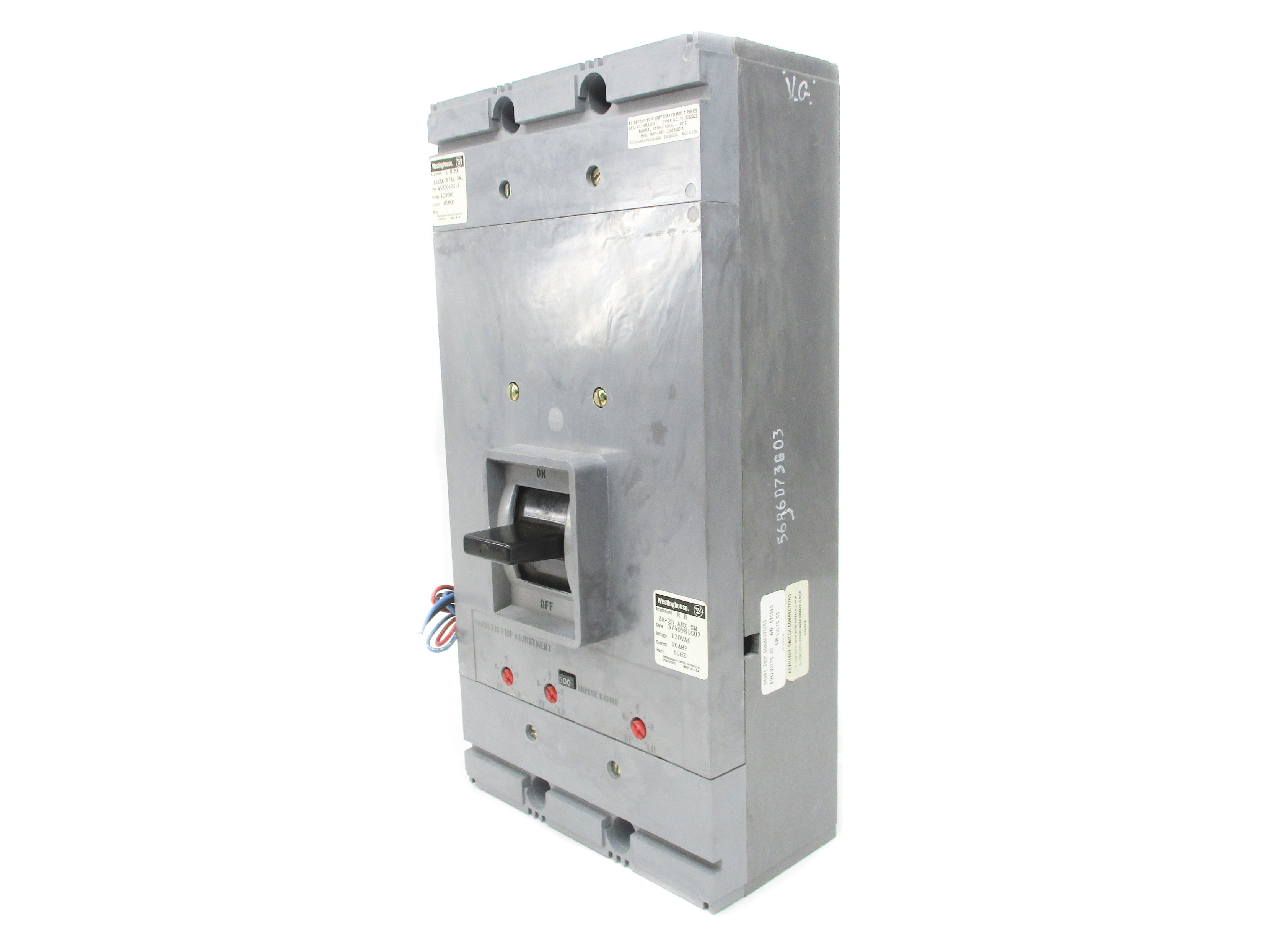 WESTINGHOUSE 374D981G07 500A 120VAC (AS PICTURED) NSNP