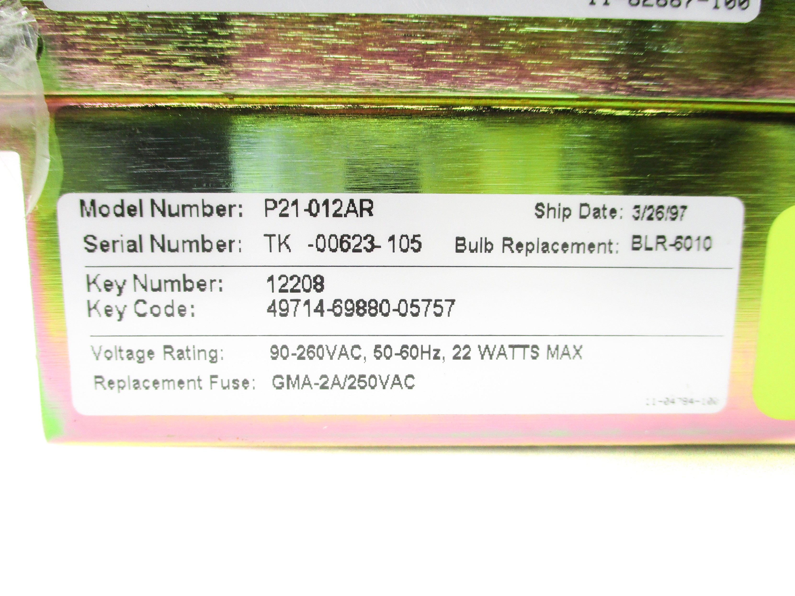 CTC P21-012AR NSNP